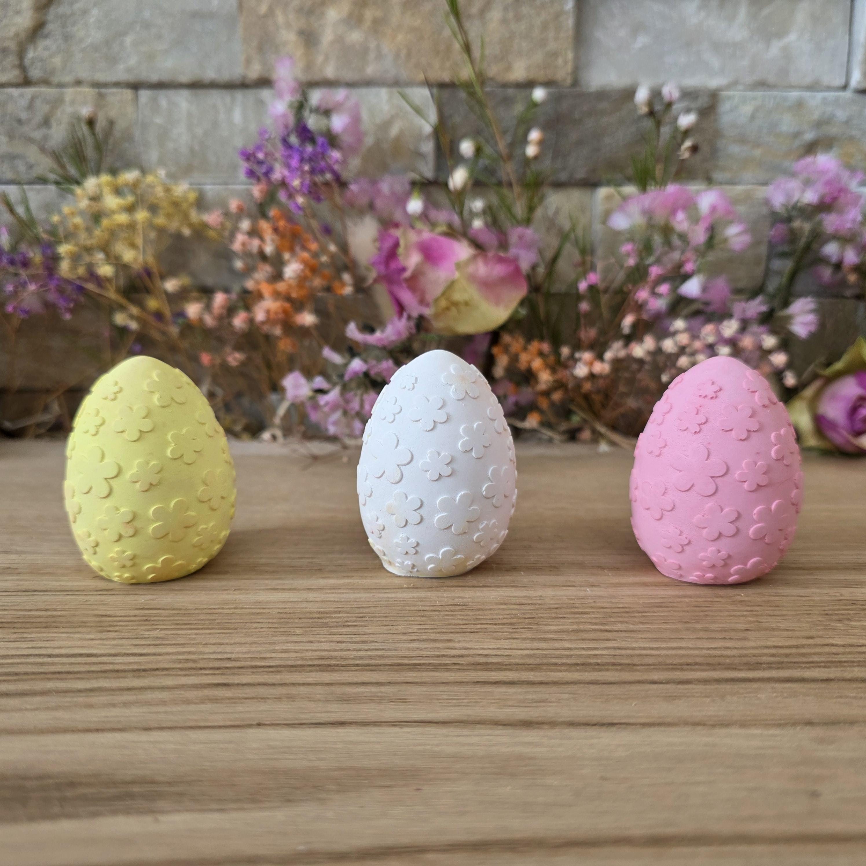 Silikon – Gießform – 3D-Ei Blumenmuster -