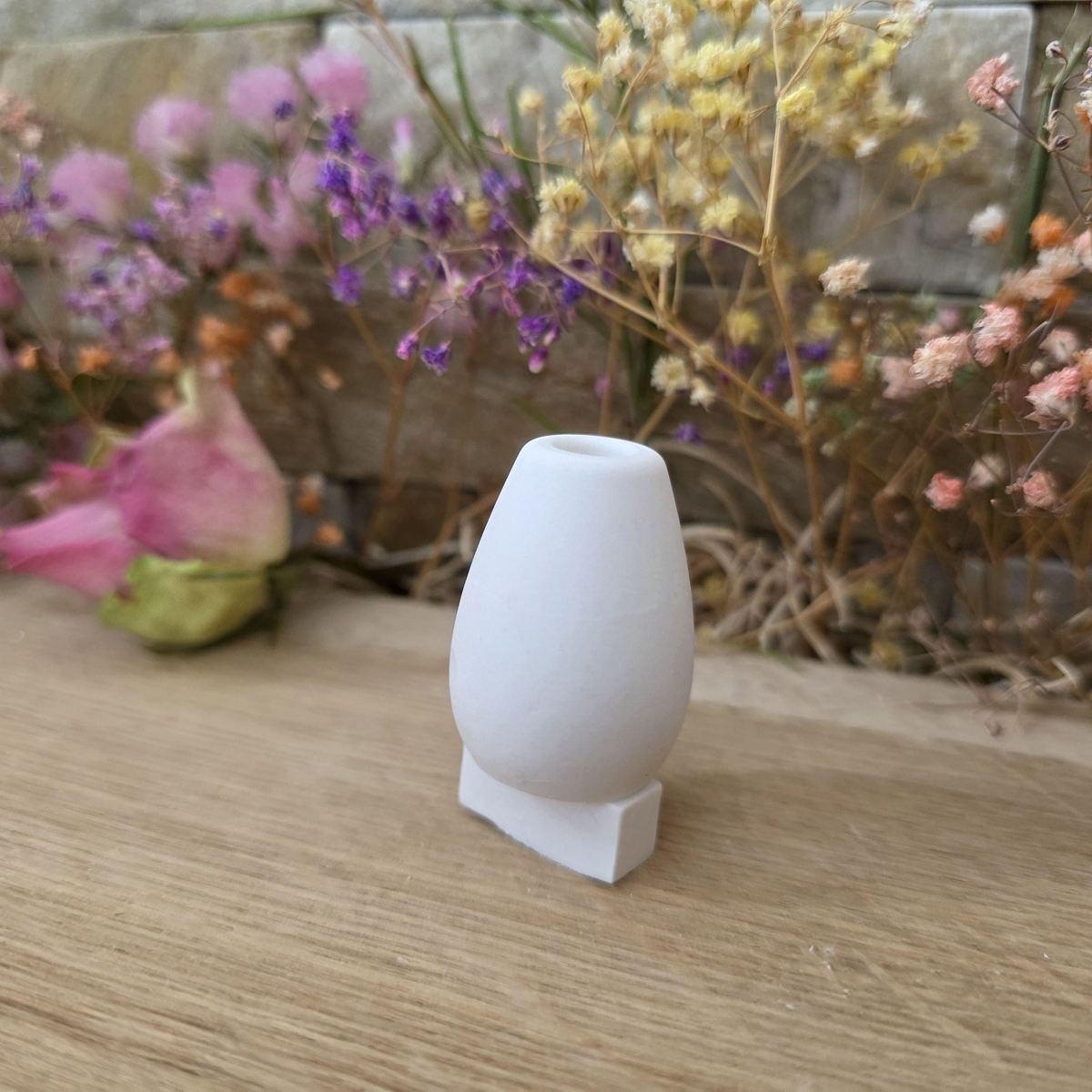 Silikon-Gießform Steckform Vase breit schlicht & kombinierbar – Ansicht 2