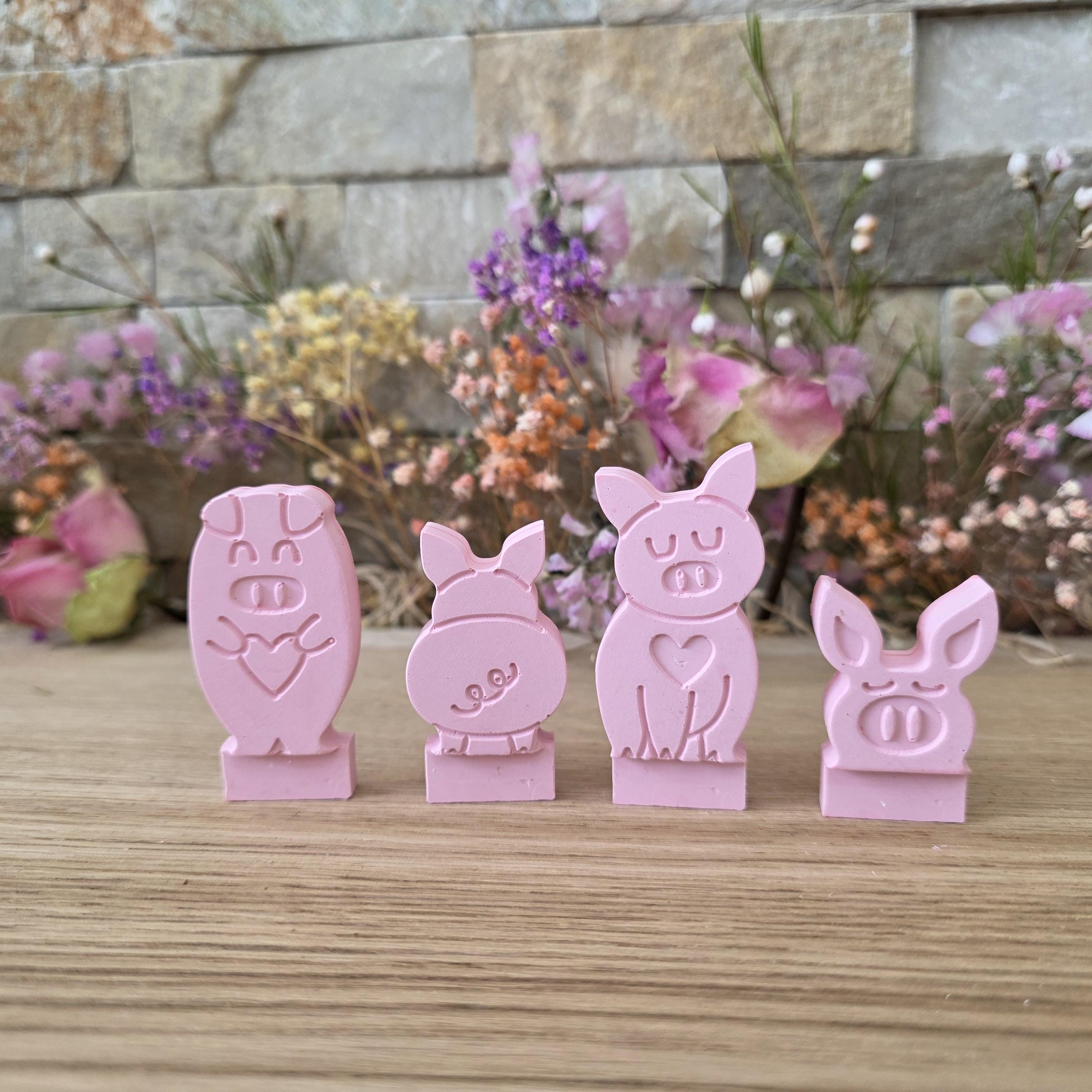 Silikon – Gießform – Steckform Schweineglück -