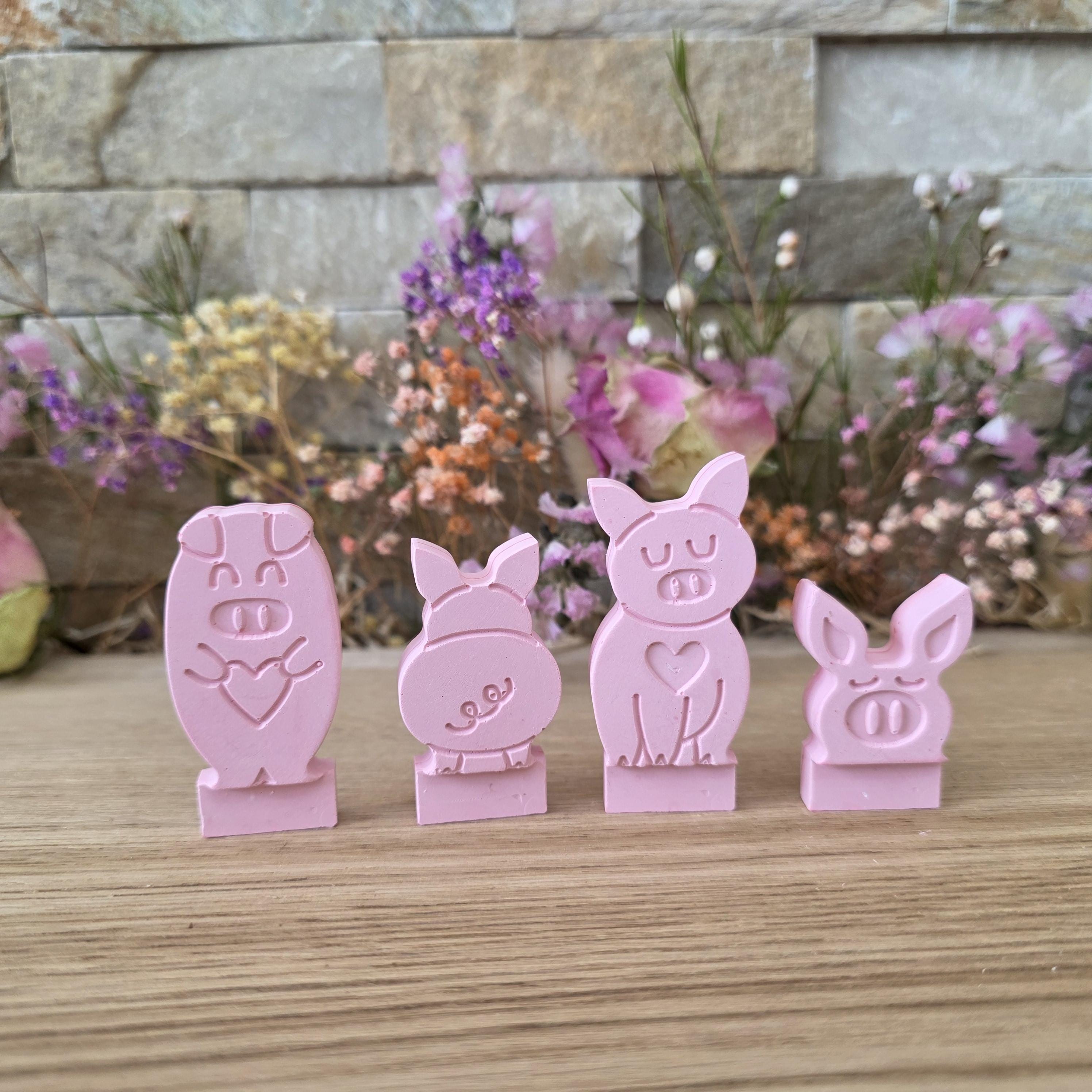 Silikon – Gießform – Steckform Schweineglück -