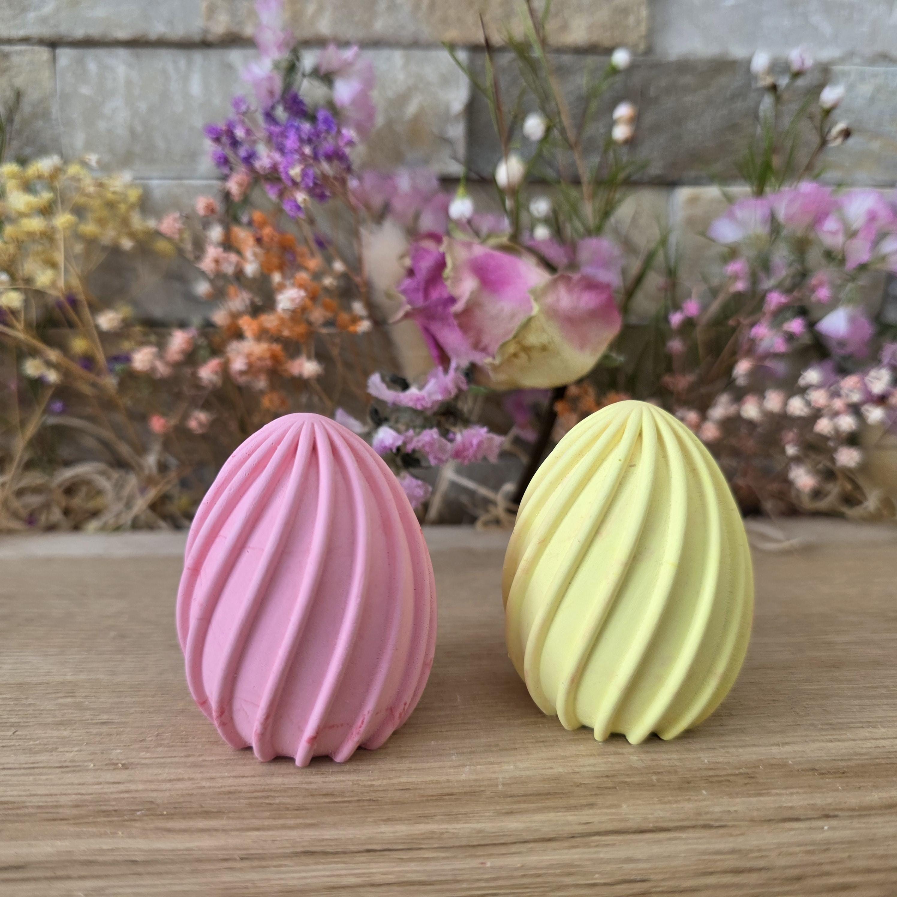 Silikon – Gießform – 3D-Ei Rillenstruktur-