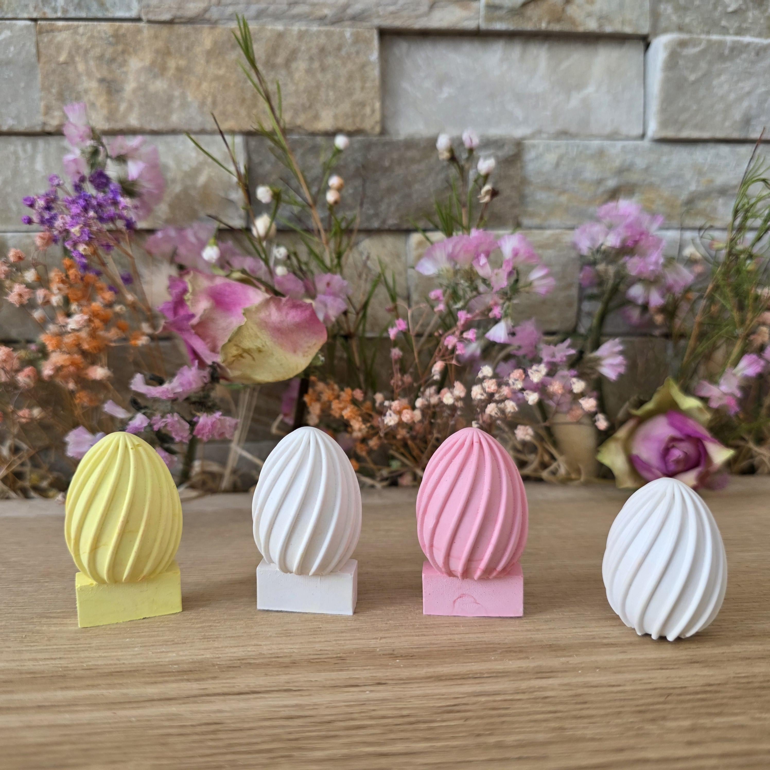 Silikon – Gießform – Steckform Ei Rillen – für den Steckkranz -