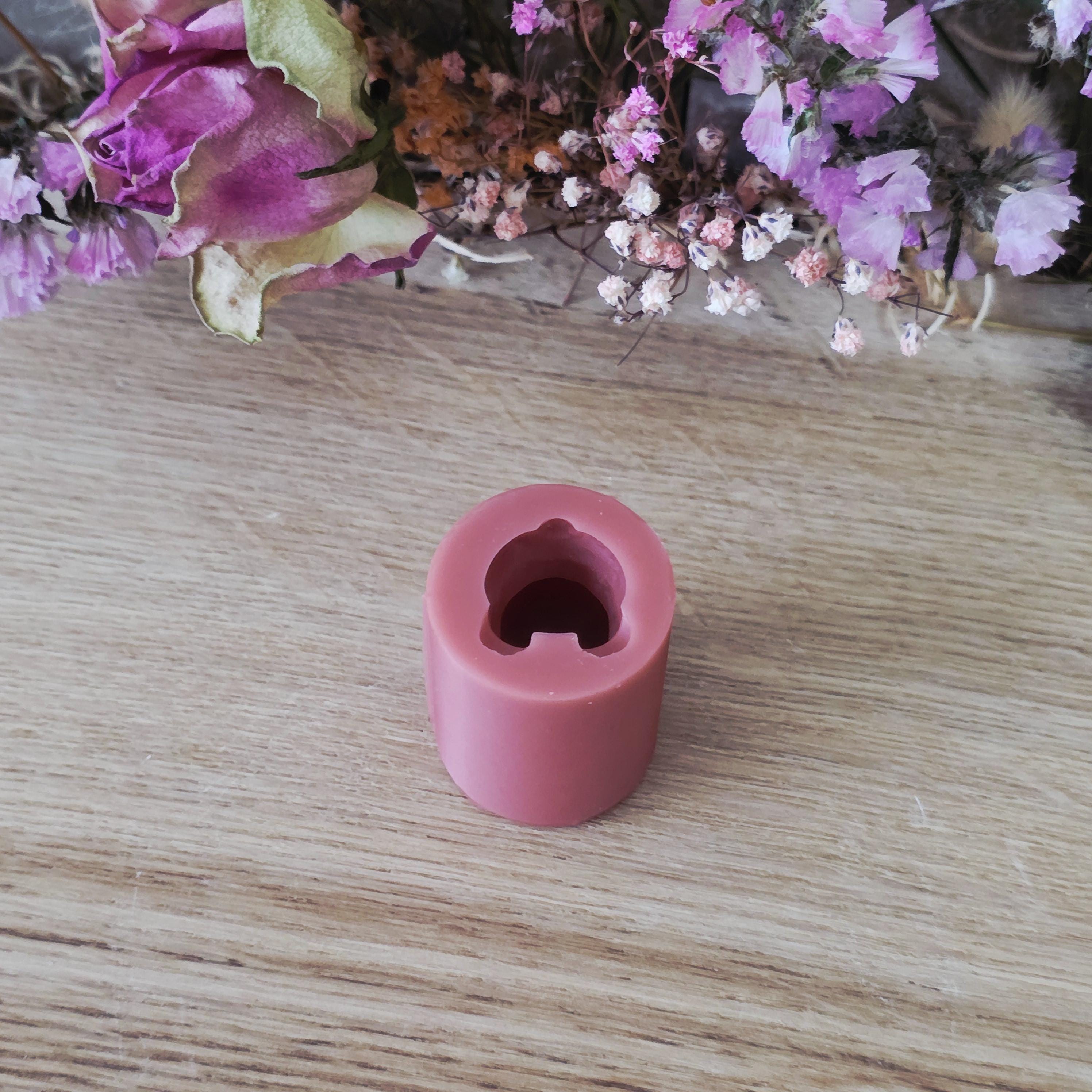 Silikon – Gießform – Minihase mit Herz & Schleife