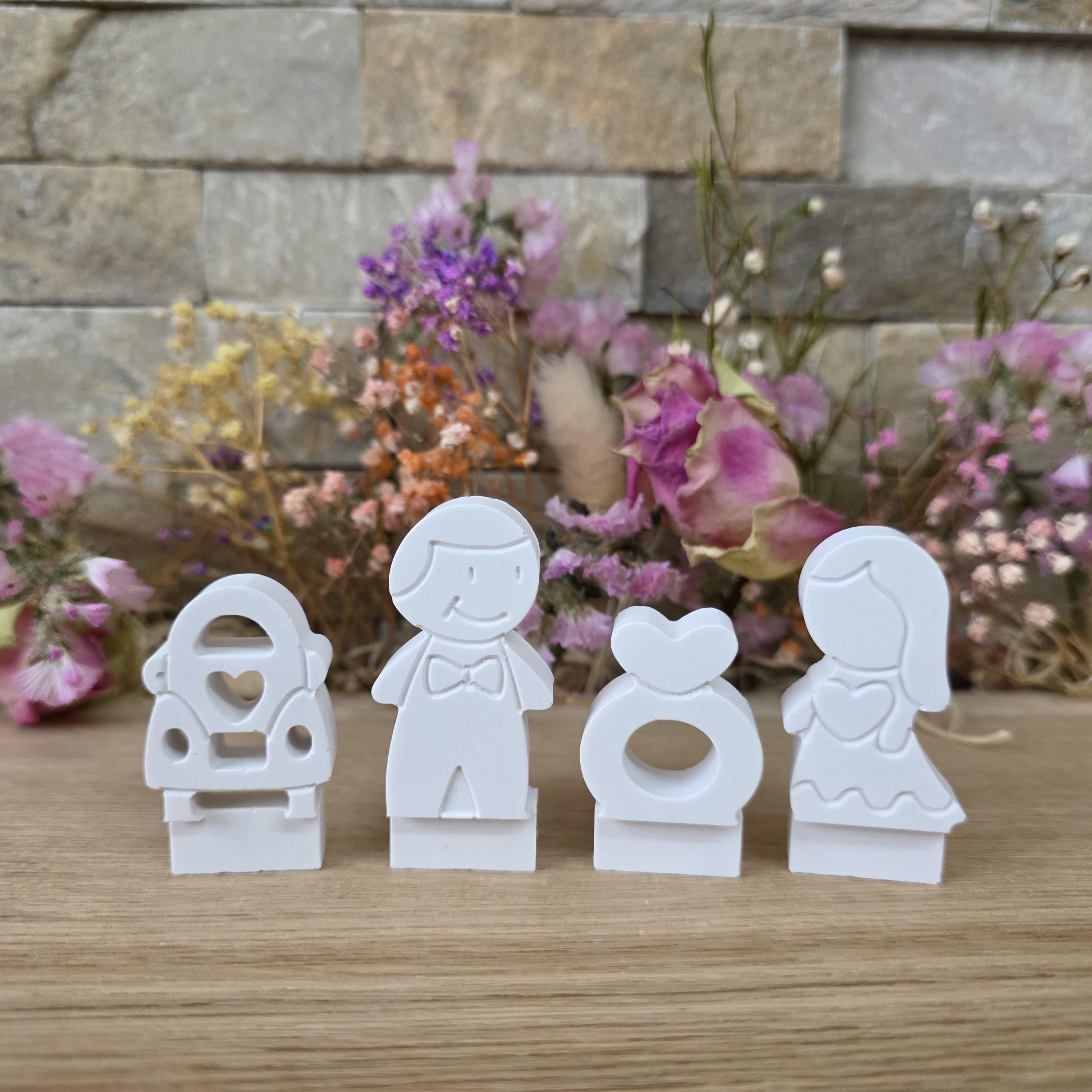 Silikon – Gießform – Steckform Hochzeitsset -