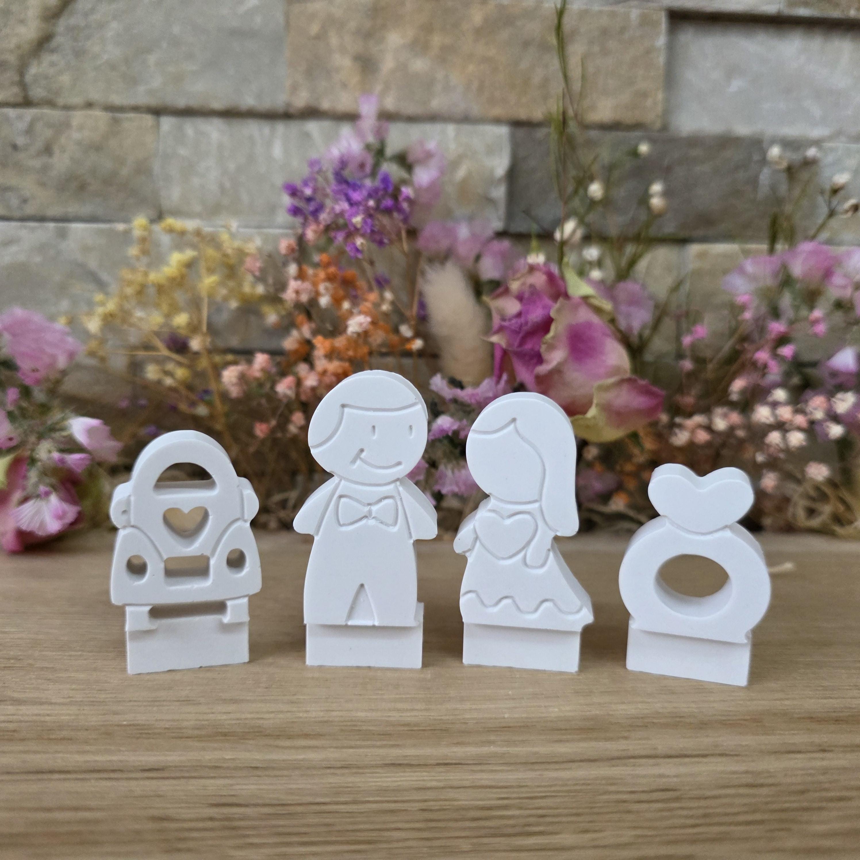 Silikon – Gießform – Steckform Hochzeitsset -