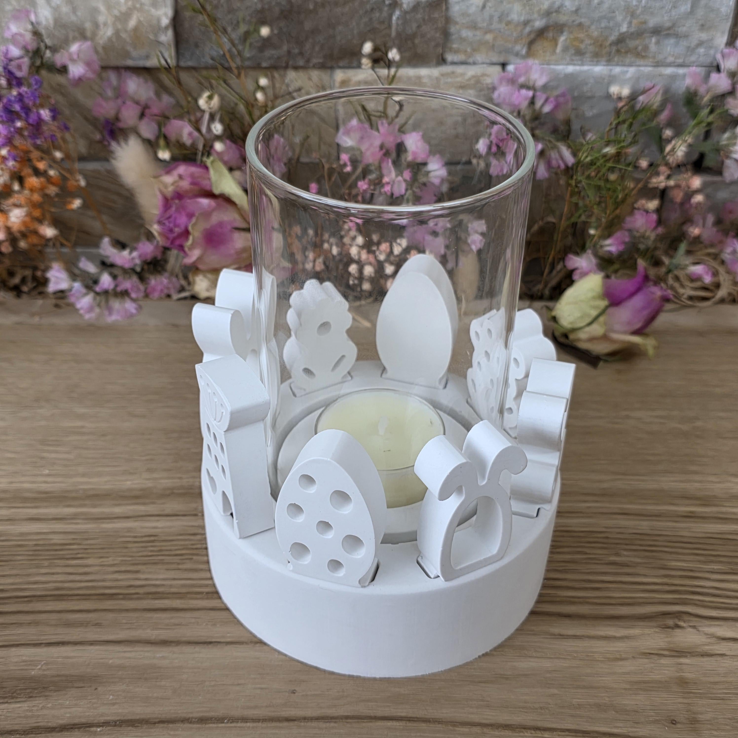 Silikon – Gießform – Windlichtgrundform mit 8 Steckplätzen -