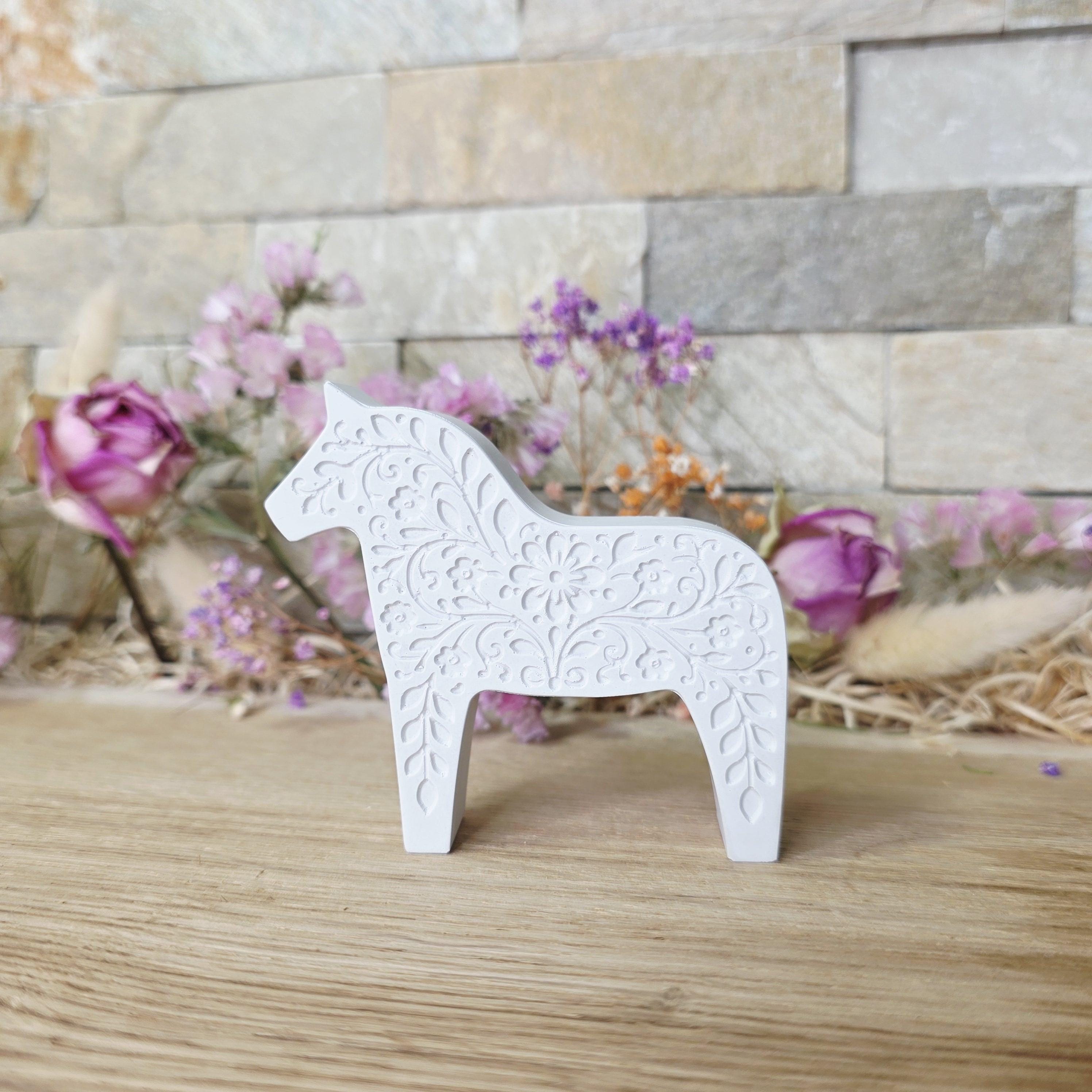 Silikon-Gießform Dalapferd Blumenornament 1 – Ansicht 4