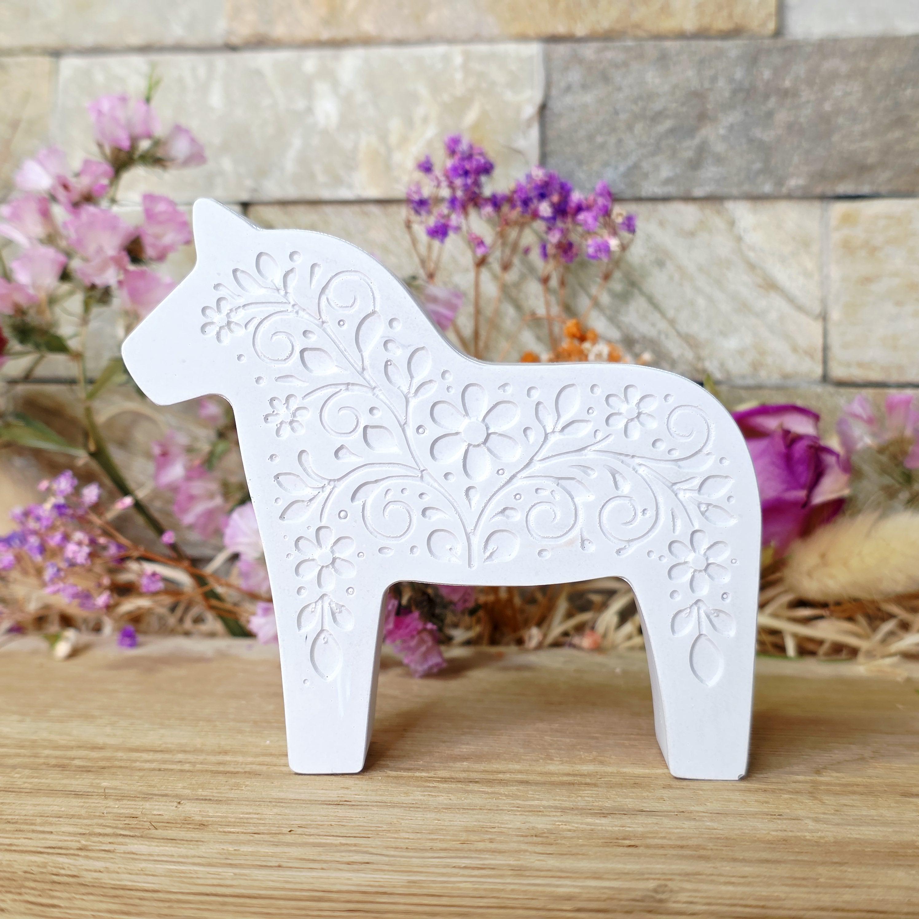 Silikon-Gießform Dalapferd Blumenornament 2 – Ansicht 7