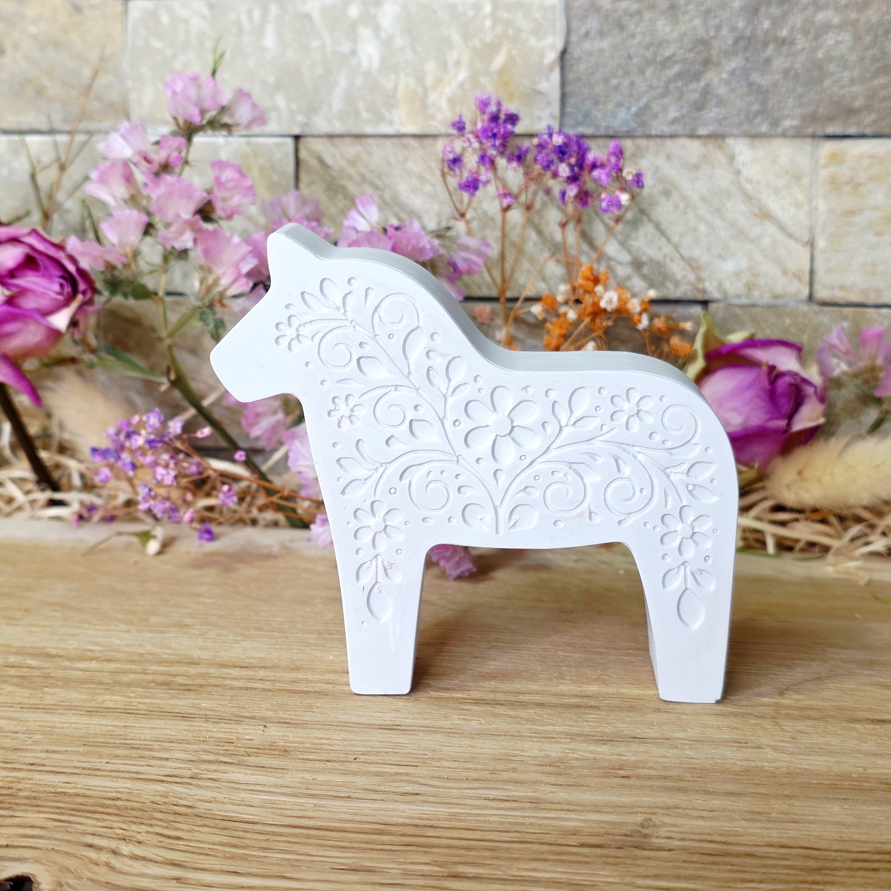 Silikon-Gießform Dalapferd Blumenornament 2 – Ansicht 6