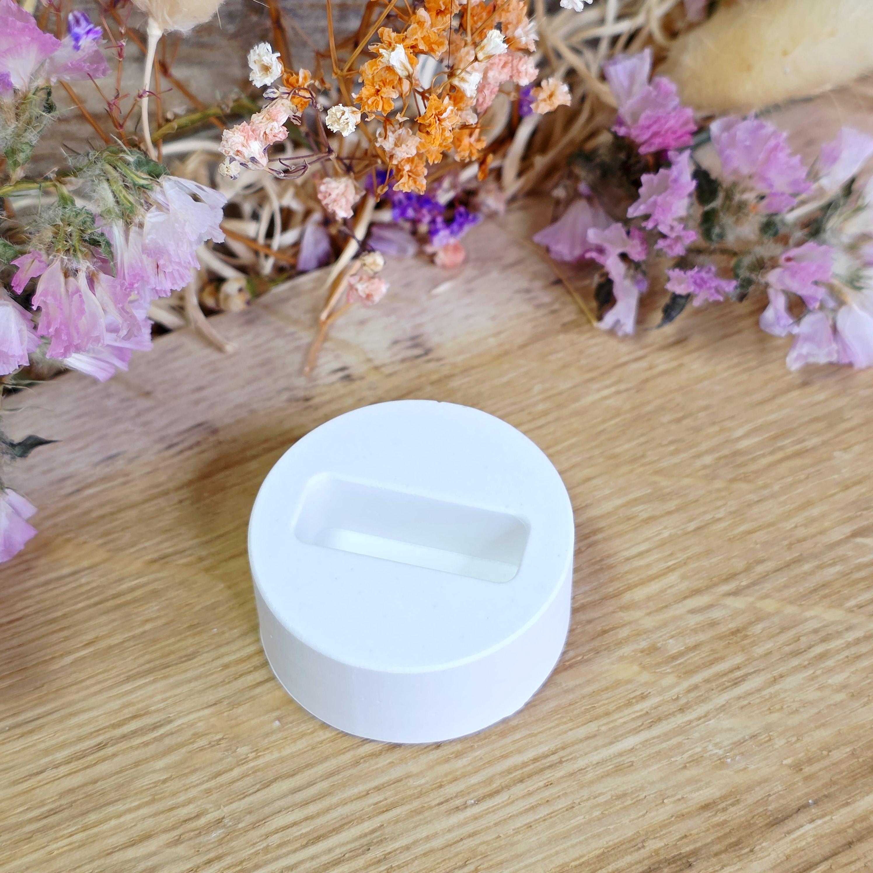 Silikon – Gießform – Mini Grundplatte rund – für 1 Stecker