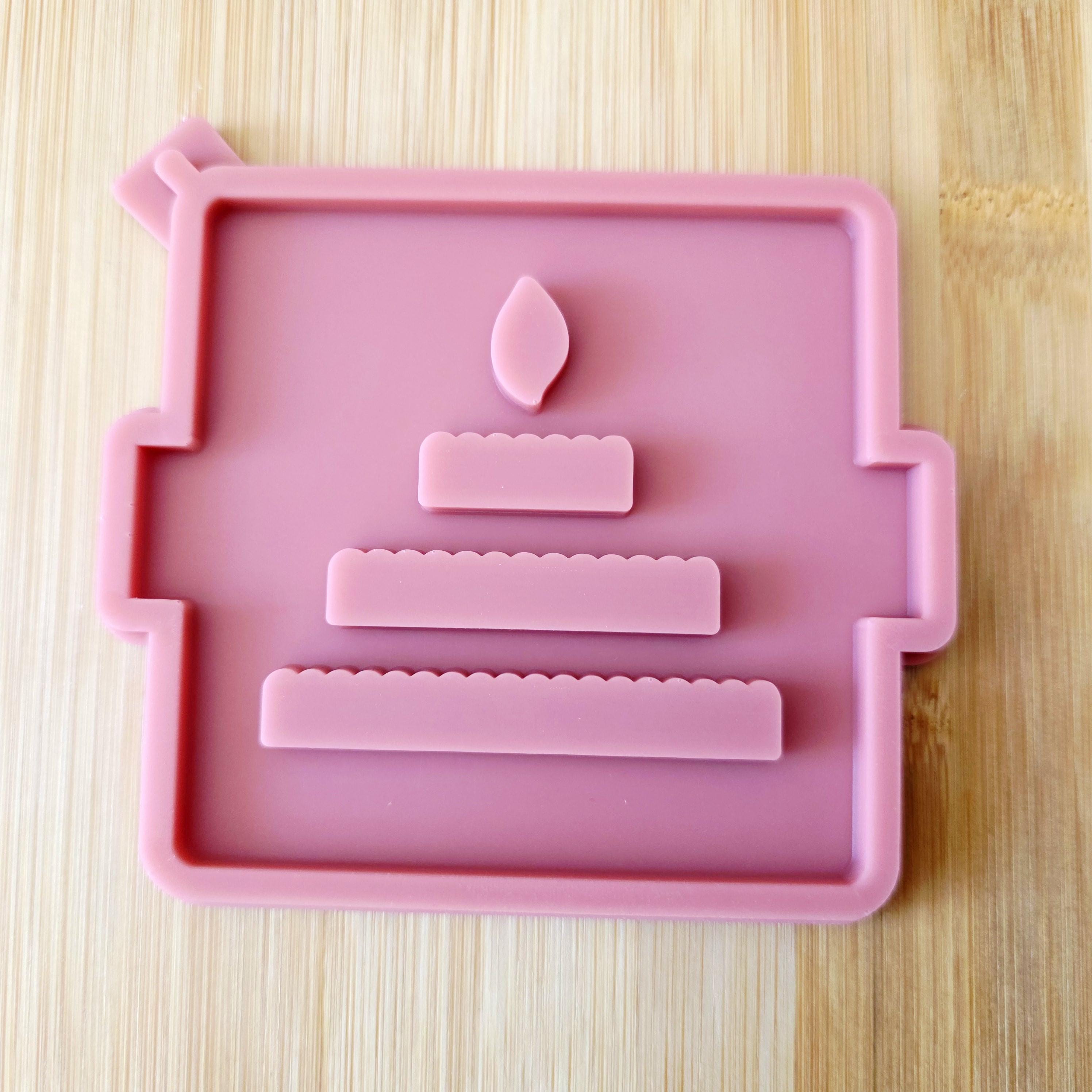 Silikon – Gießform – Geschenkdosen- Deckel Torte BDAY -
