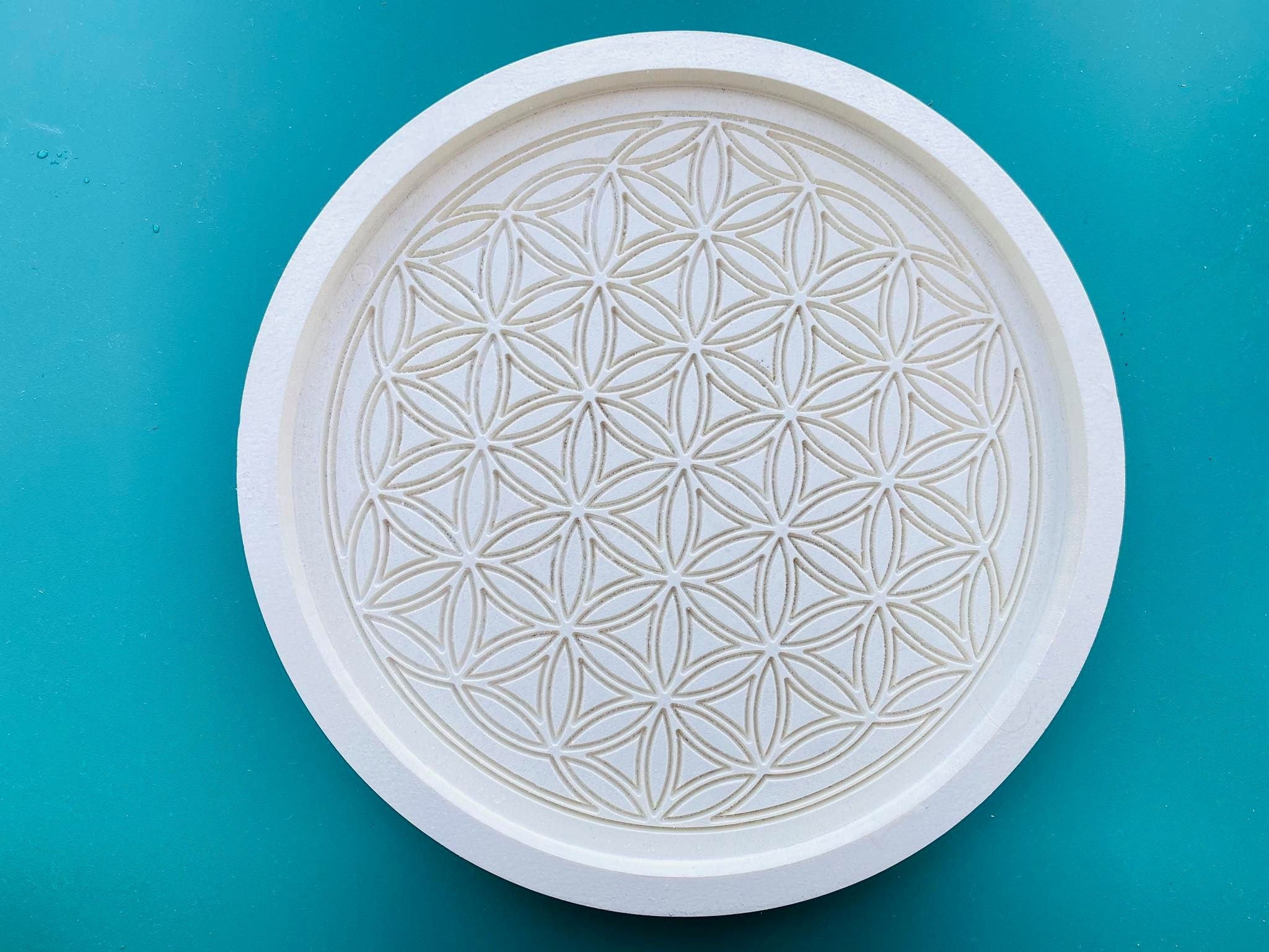 Silikon - Giessform - Untersetzer Blume des Lebens -