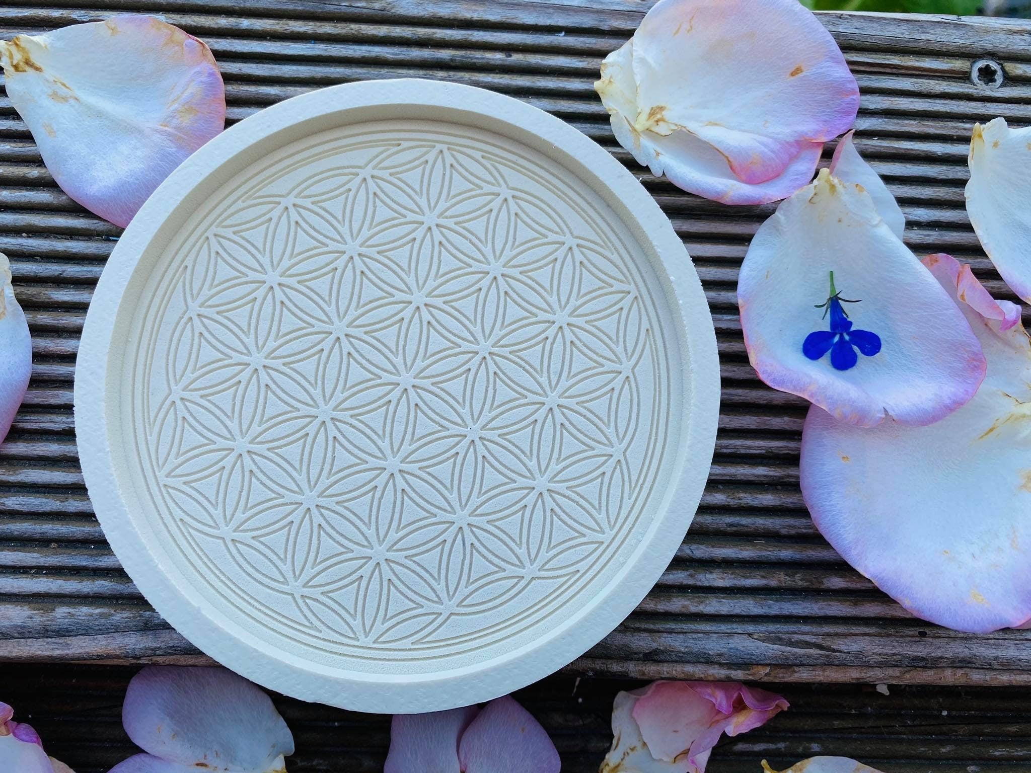 Silikon - Giessform - Untersetzer Blume des Lebens -