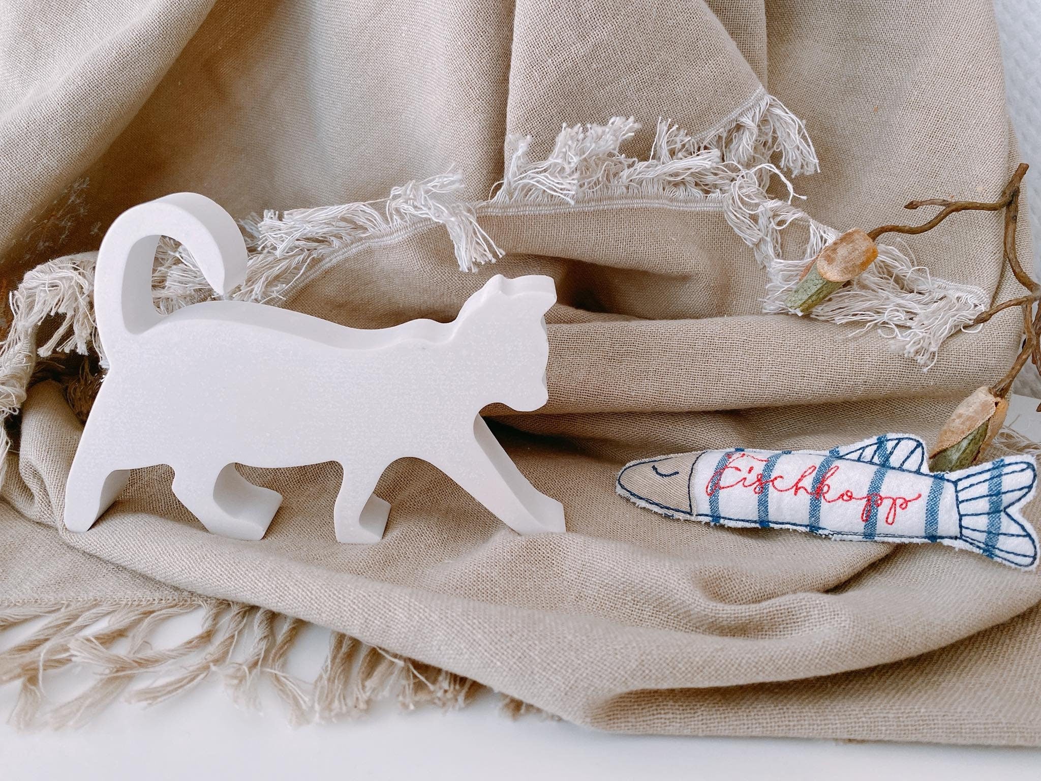 Silikon - Gießform - Katze laufend -