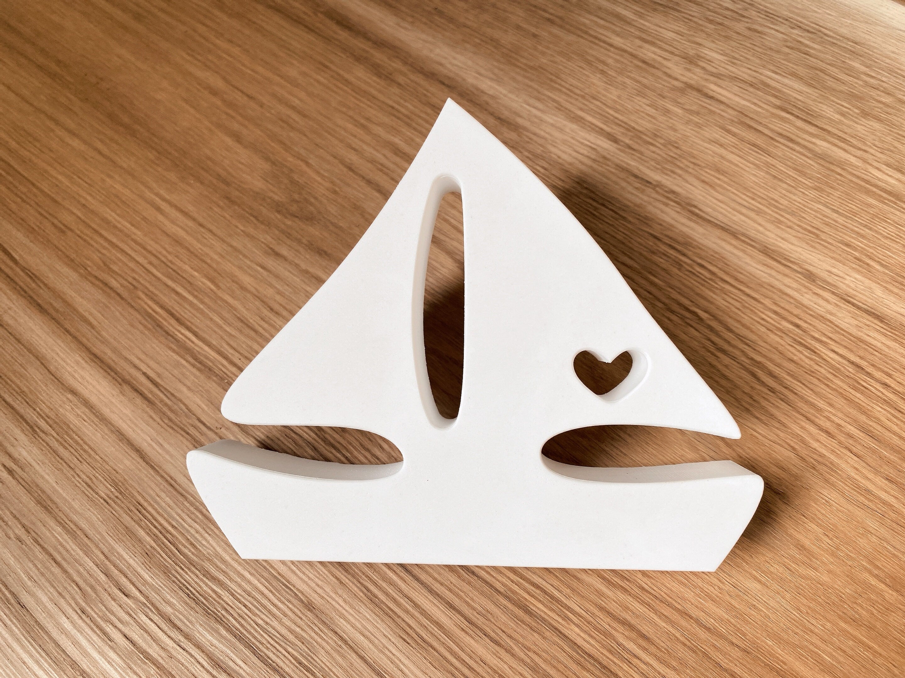 Silikon - Giessform - Segelboot 2 mit Herz -