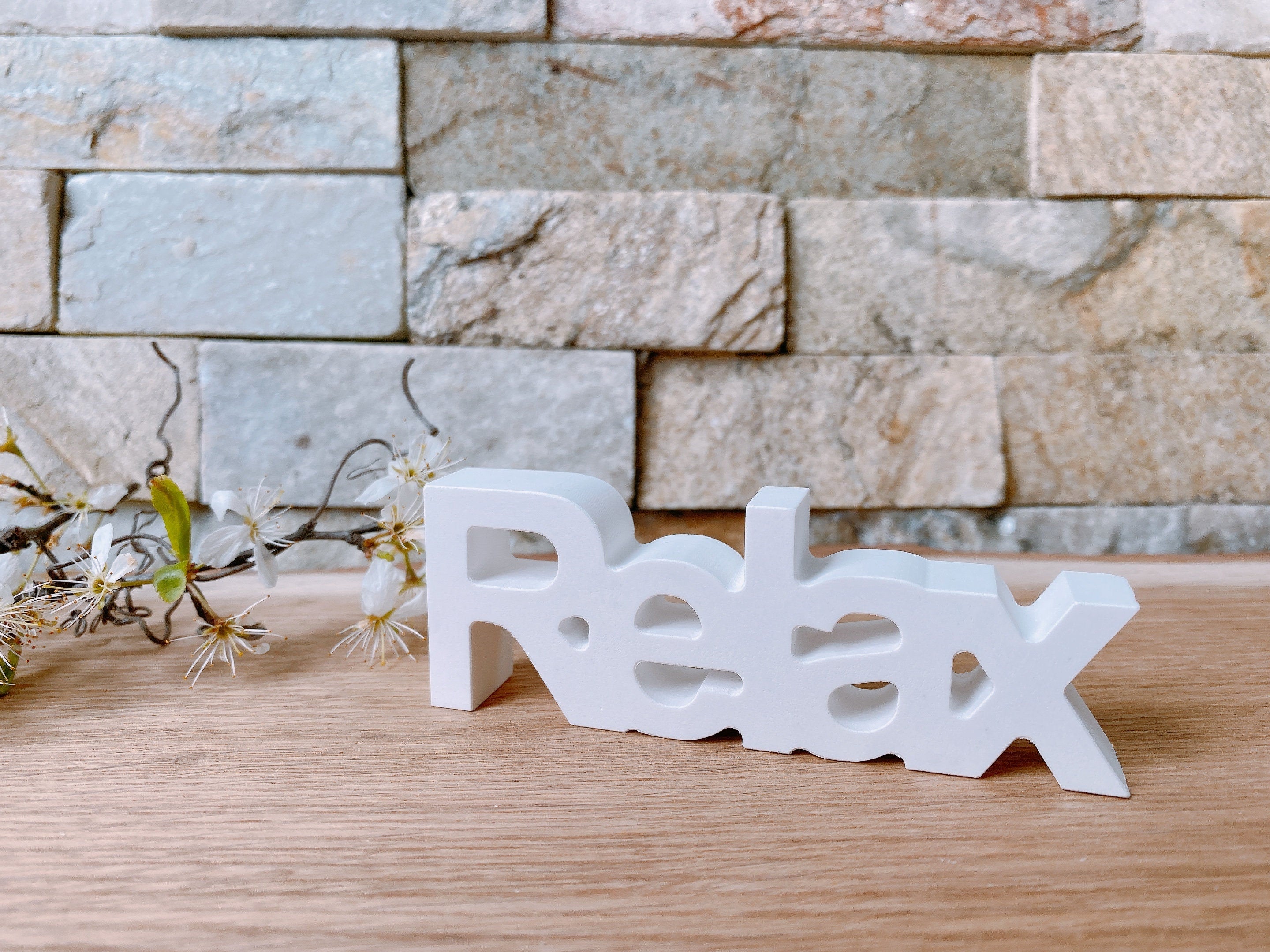 Silikon - Giessform - Relax Schriftzug-