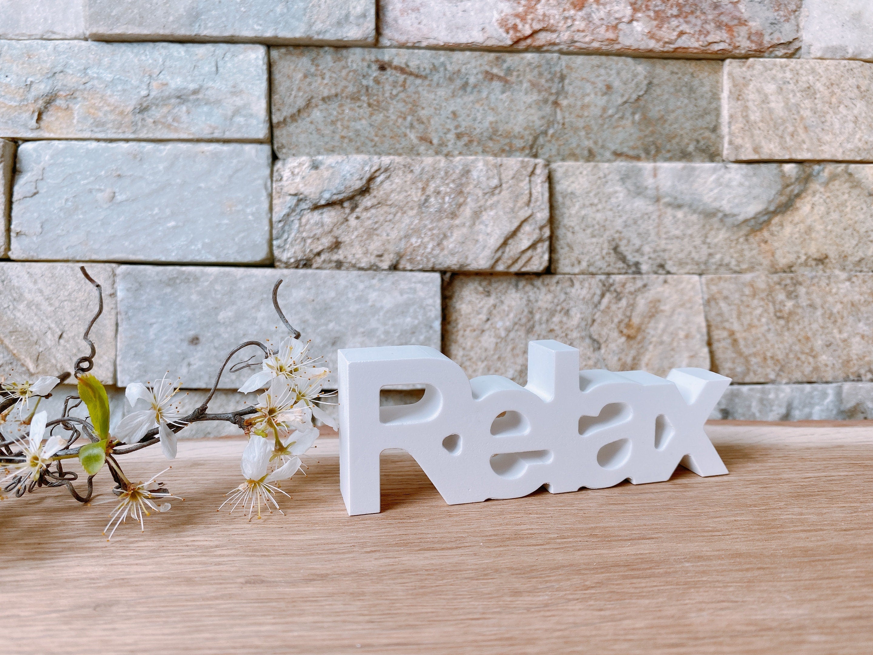 Silikon - Giessform - Relax Schriftzug-