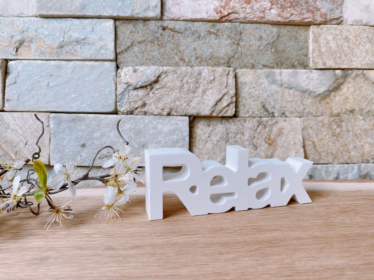 Silikon Giessform Relax Schriftzug – Ansicht 2