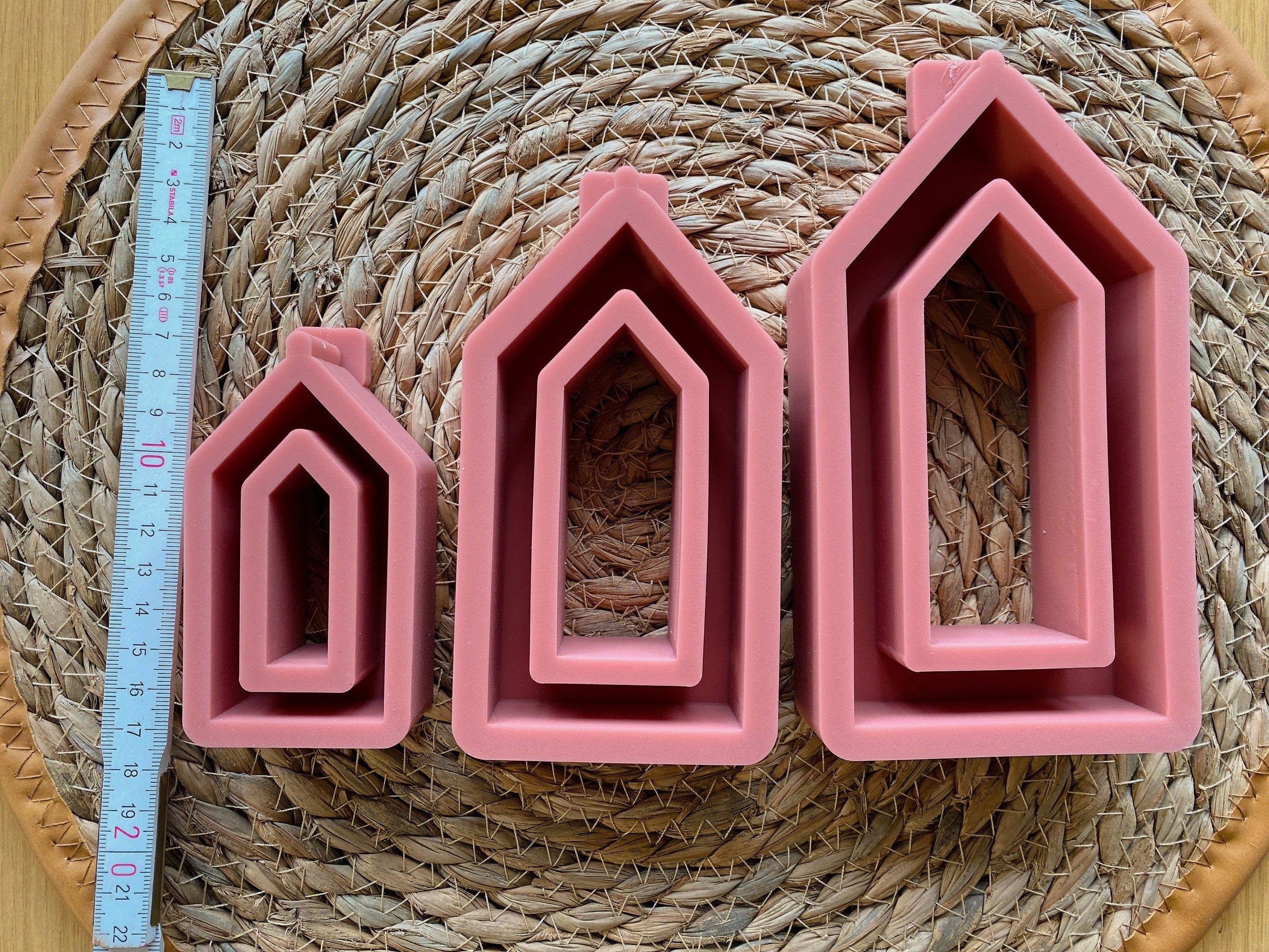 Silikon - Giessform - schmales Haus -