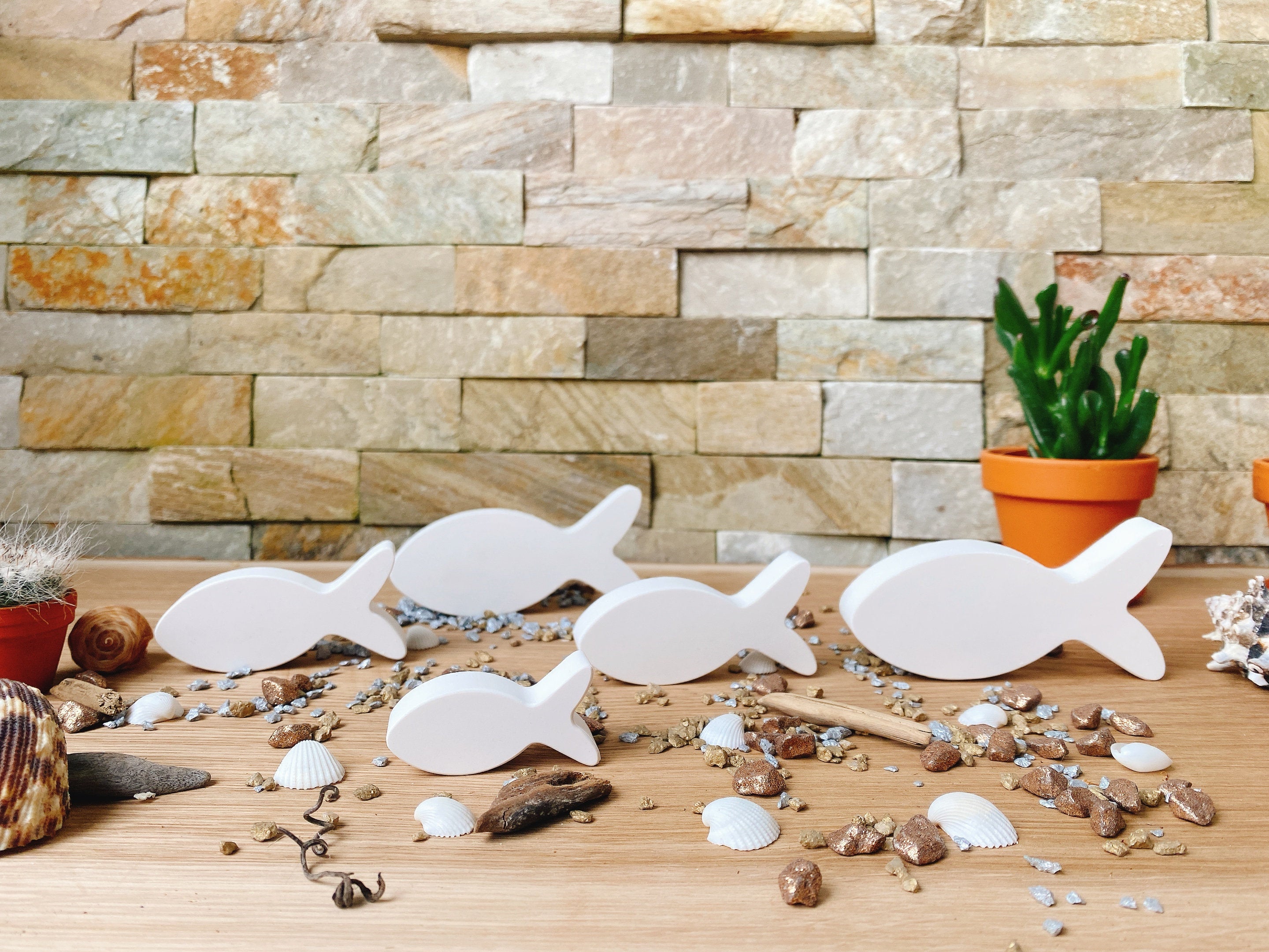 Silikon - Giessform - Fische -