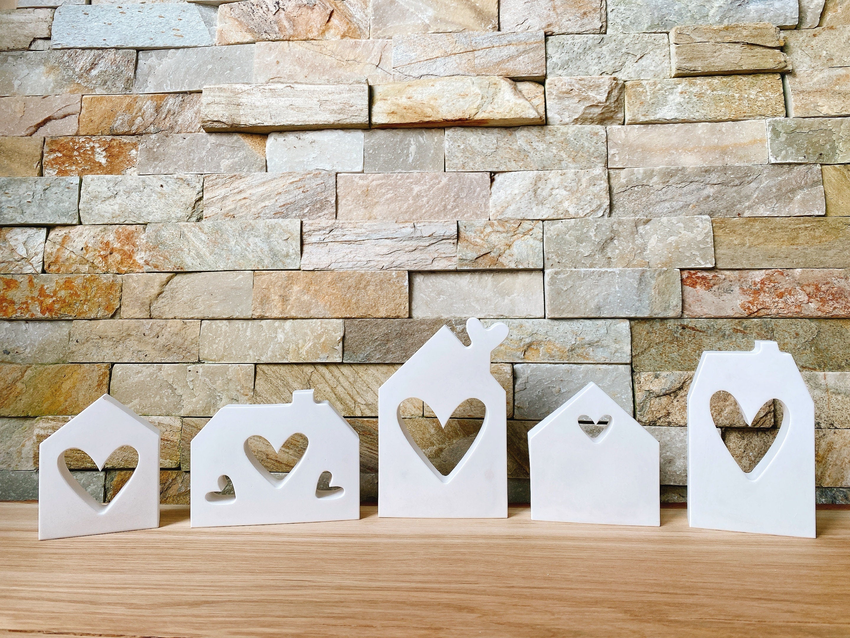 Silikon - Giessform - Lichthäuser Herzen-