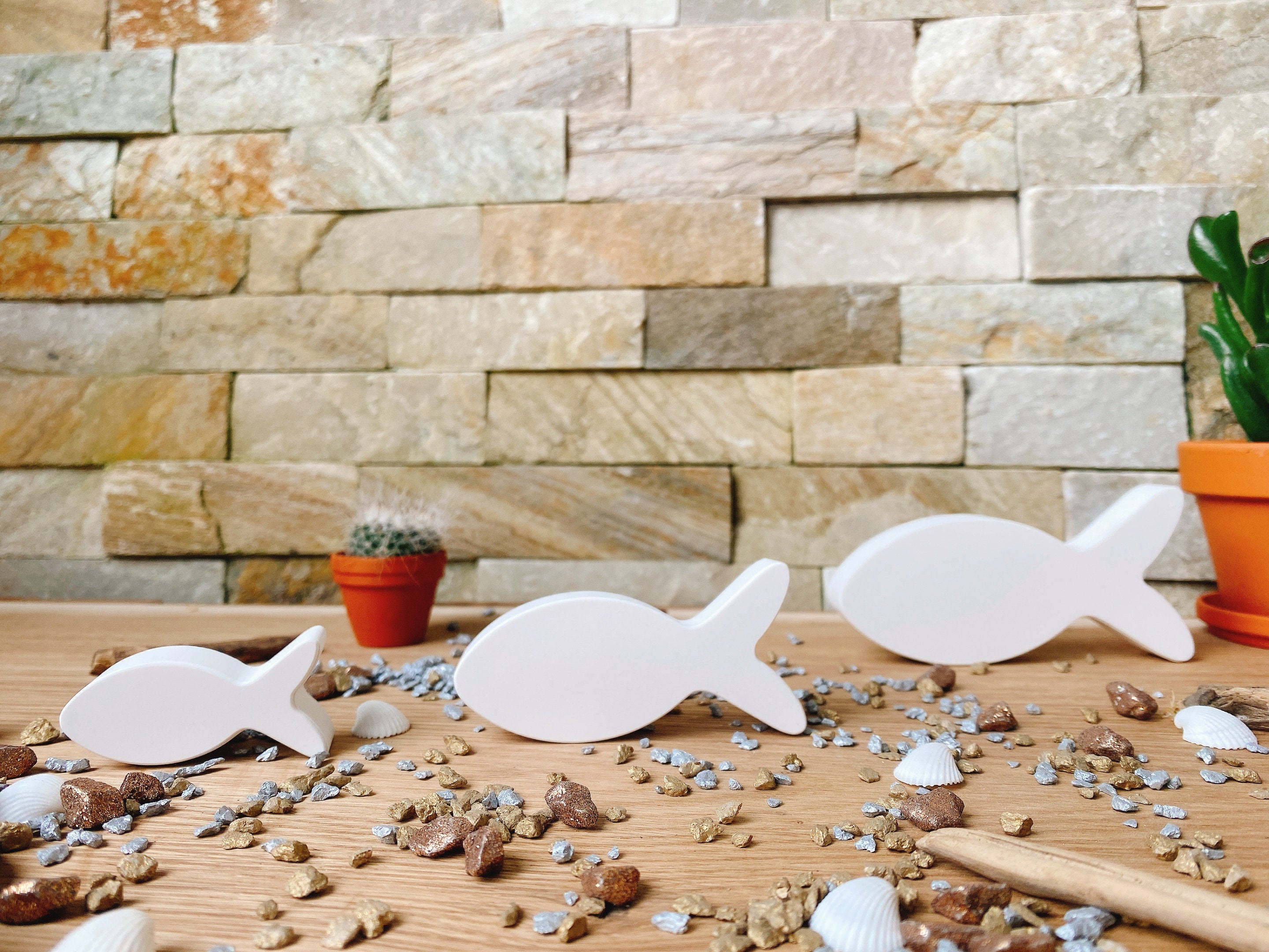 Silikon - Giessform - Fische -