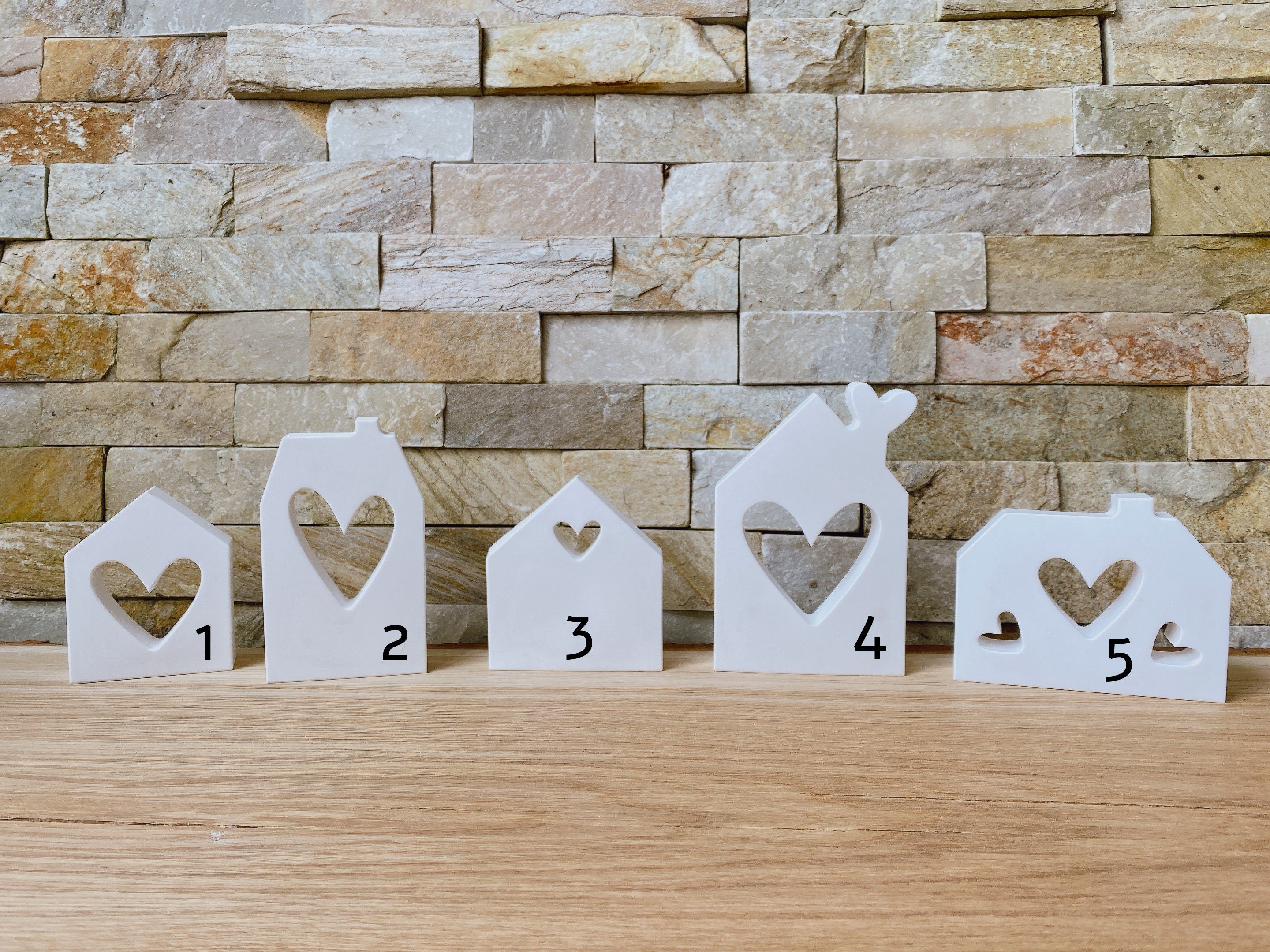 Silikon - Giessform - Lichthäuser Herzen-