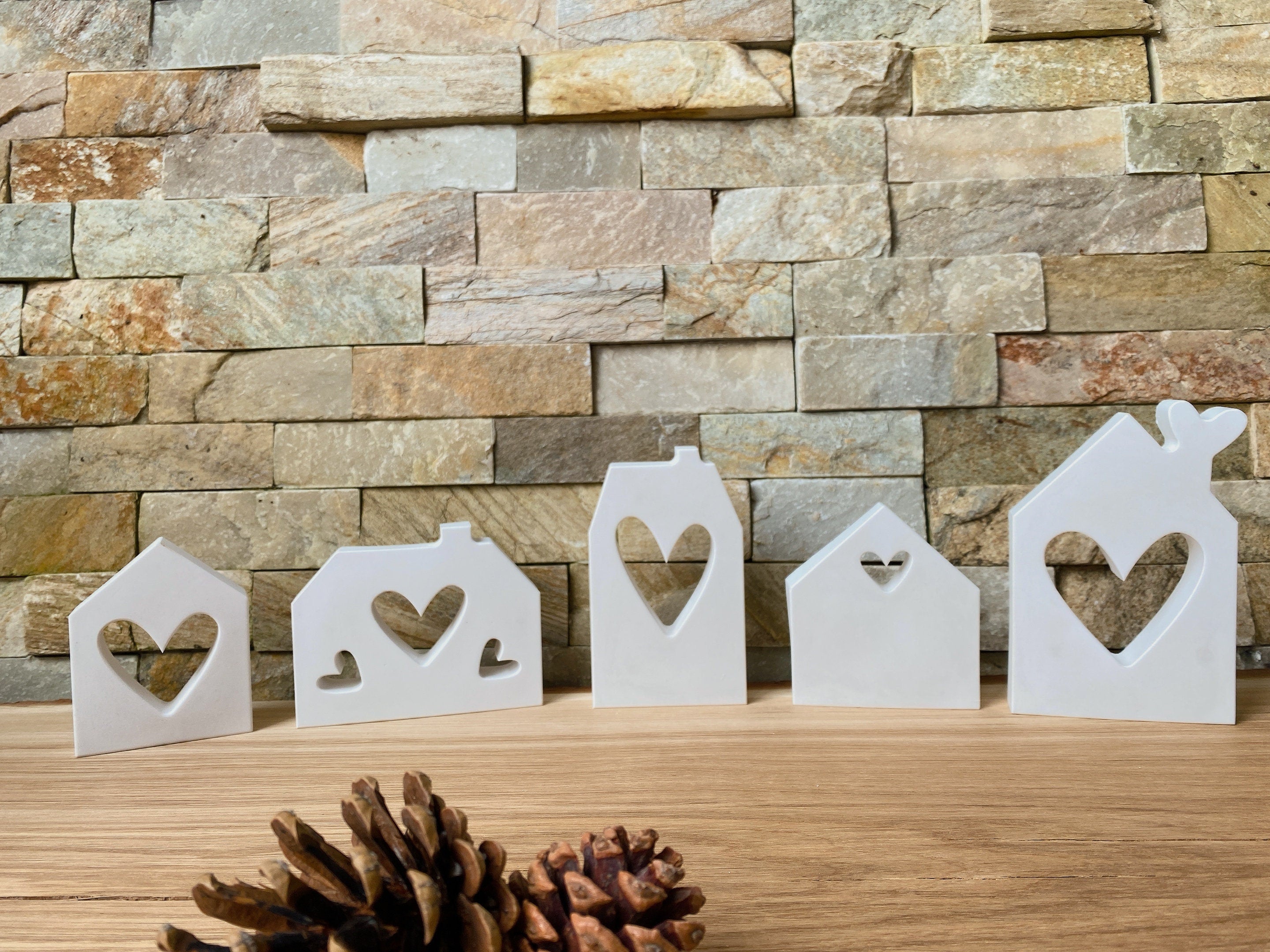 Silikon - Giessform - Lichthäuser Herzen-