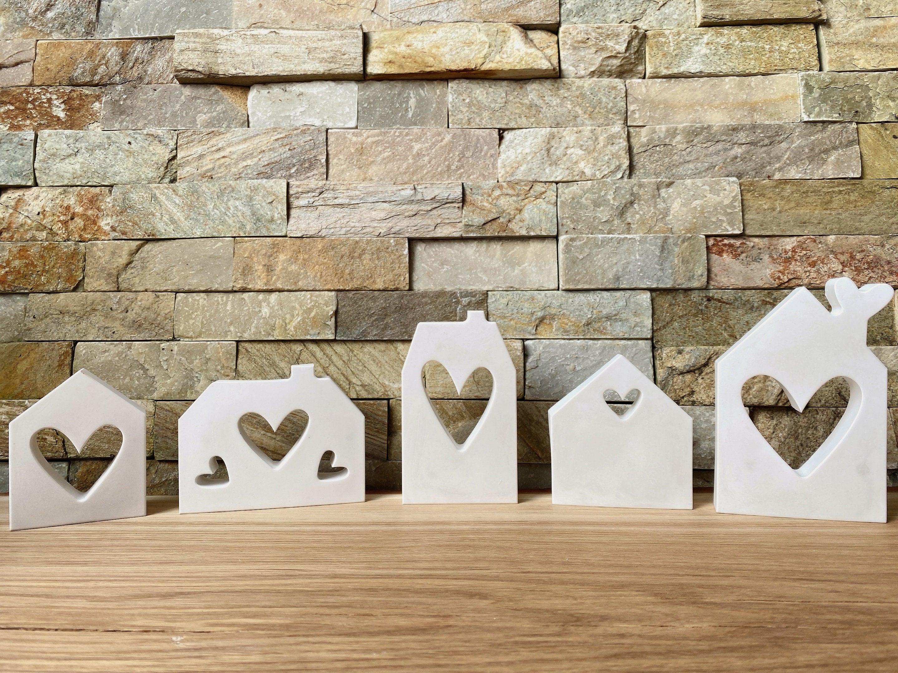 Silikon - Giessform - Lichthäuser Herzen-