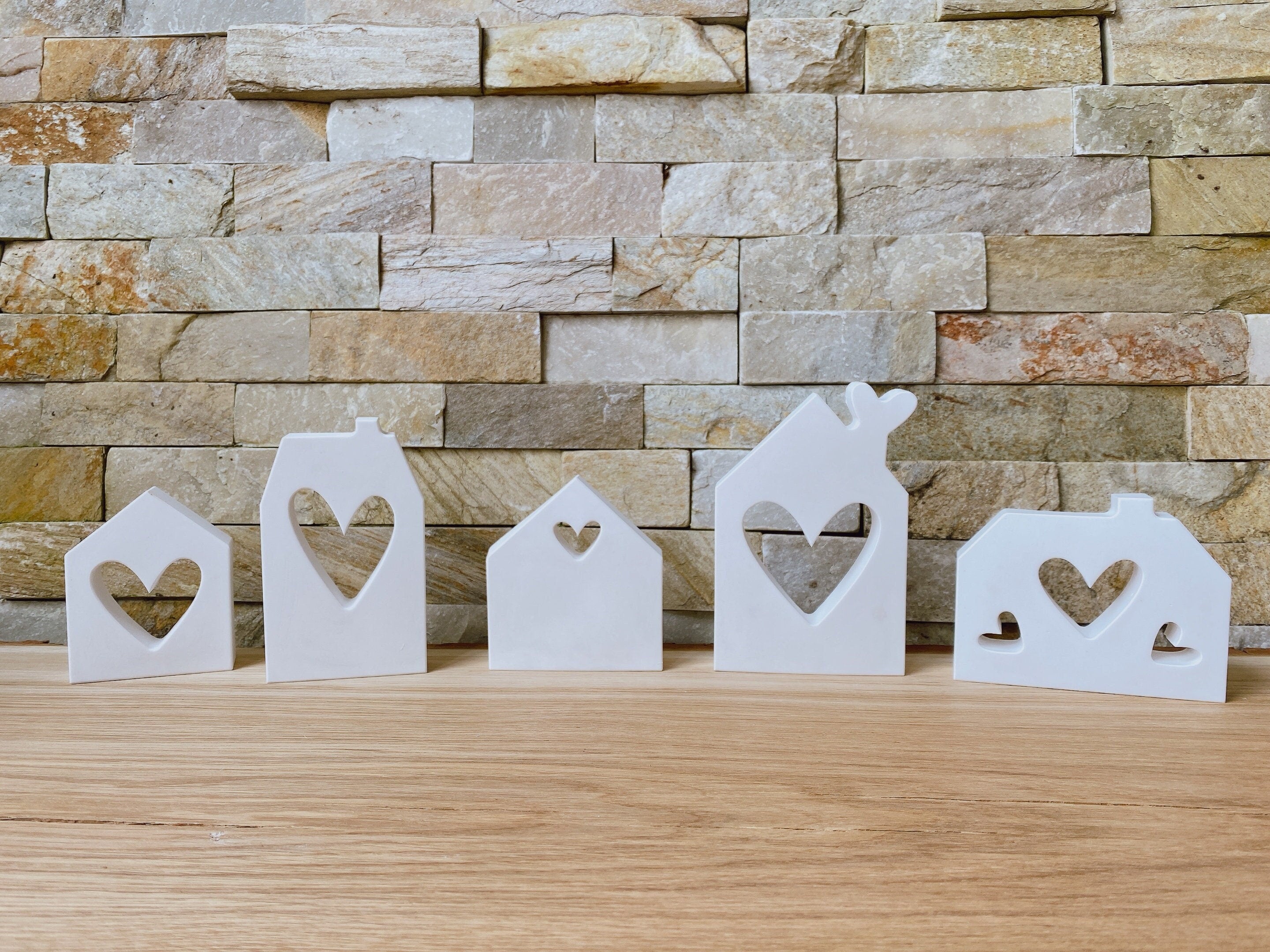 Silikon - Giessform - Lichthäuser Herzen-