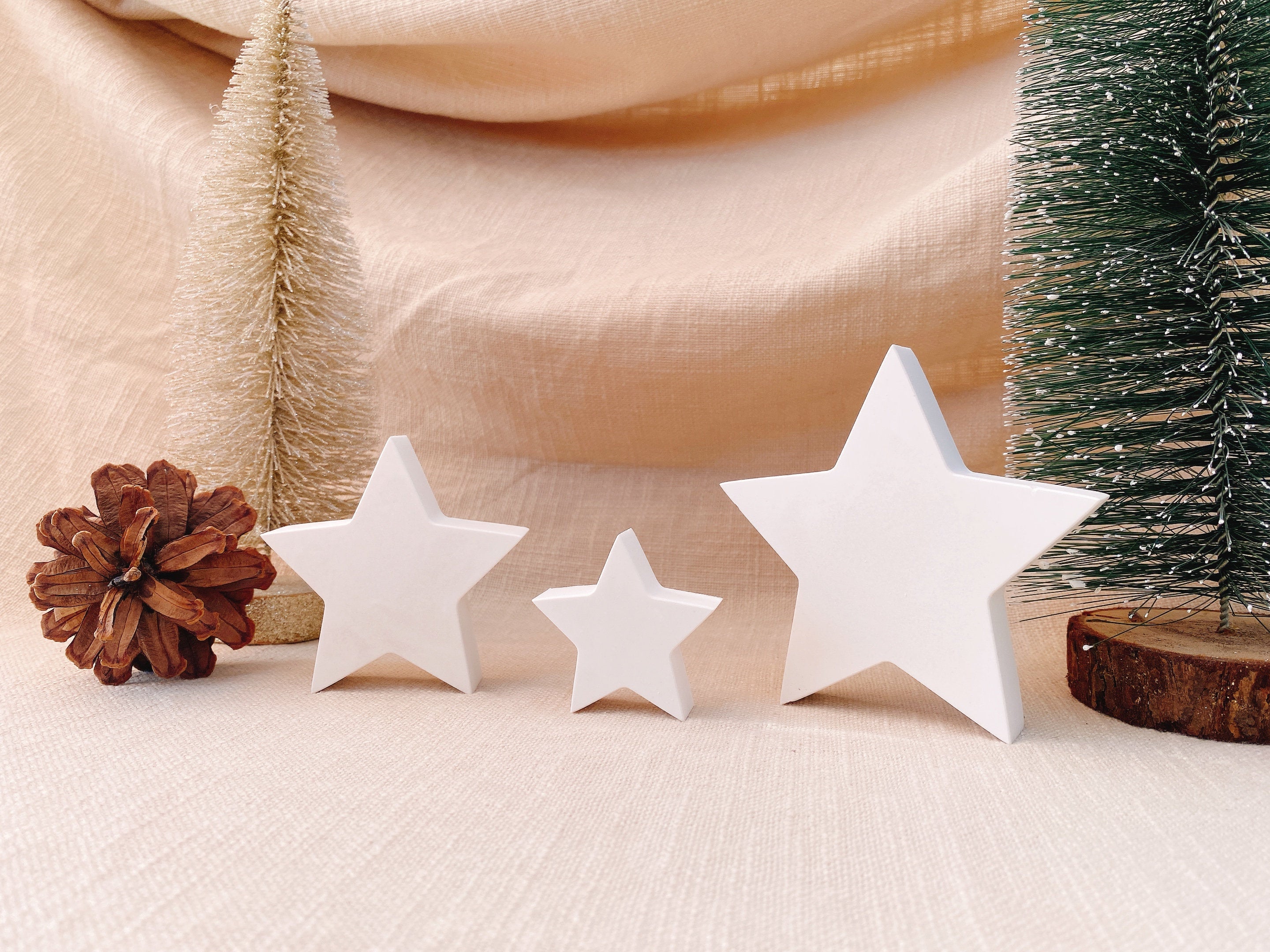 Silikon - Gießform - Stern - Sterne - Weihnachtssterne