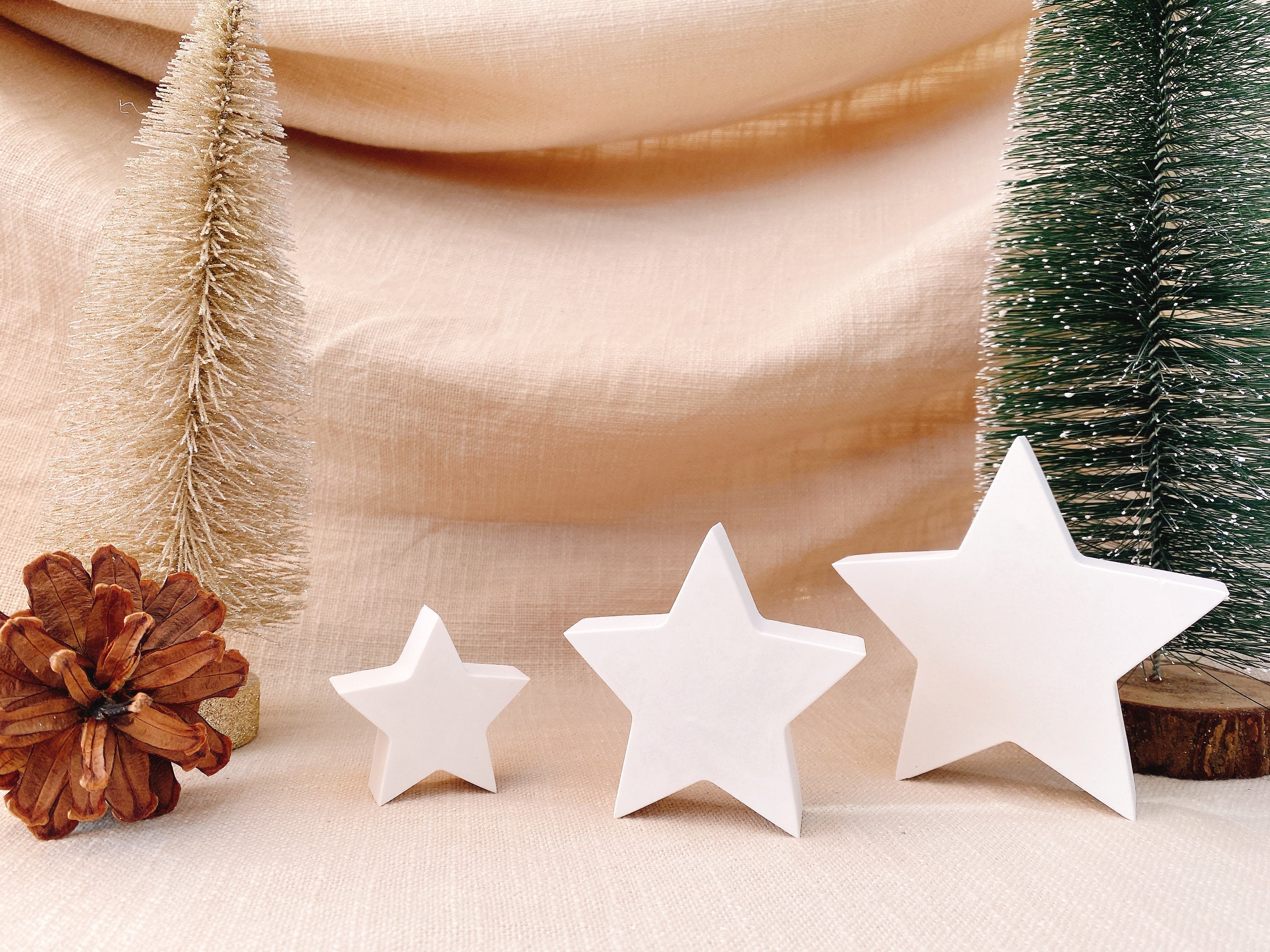 Silikon - Gießform - Stern - Sterne - Weihnachtssterne