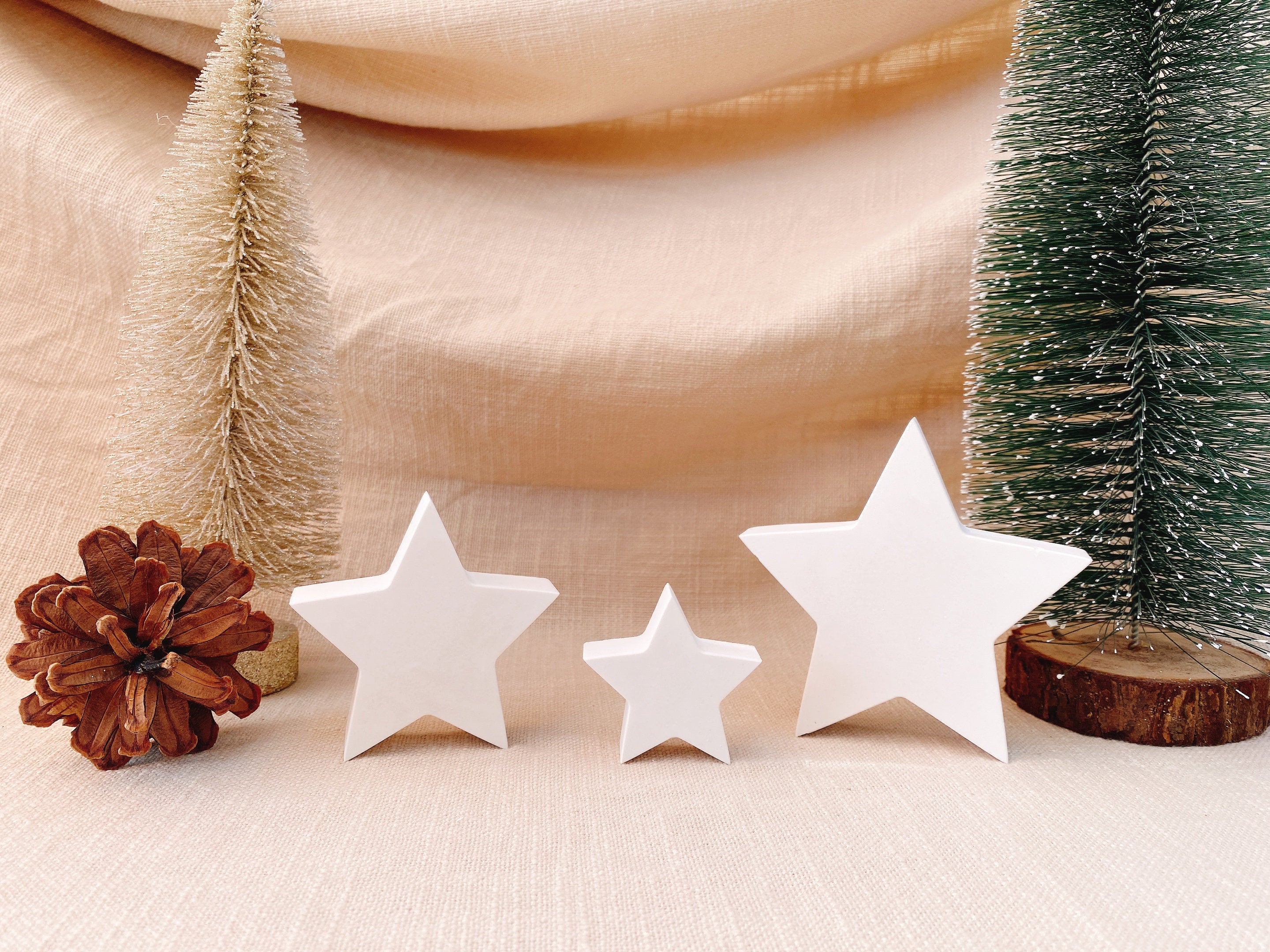 Silikon - Gießform - Stern - Sterne - Weihnachtssterne