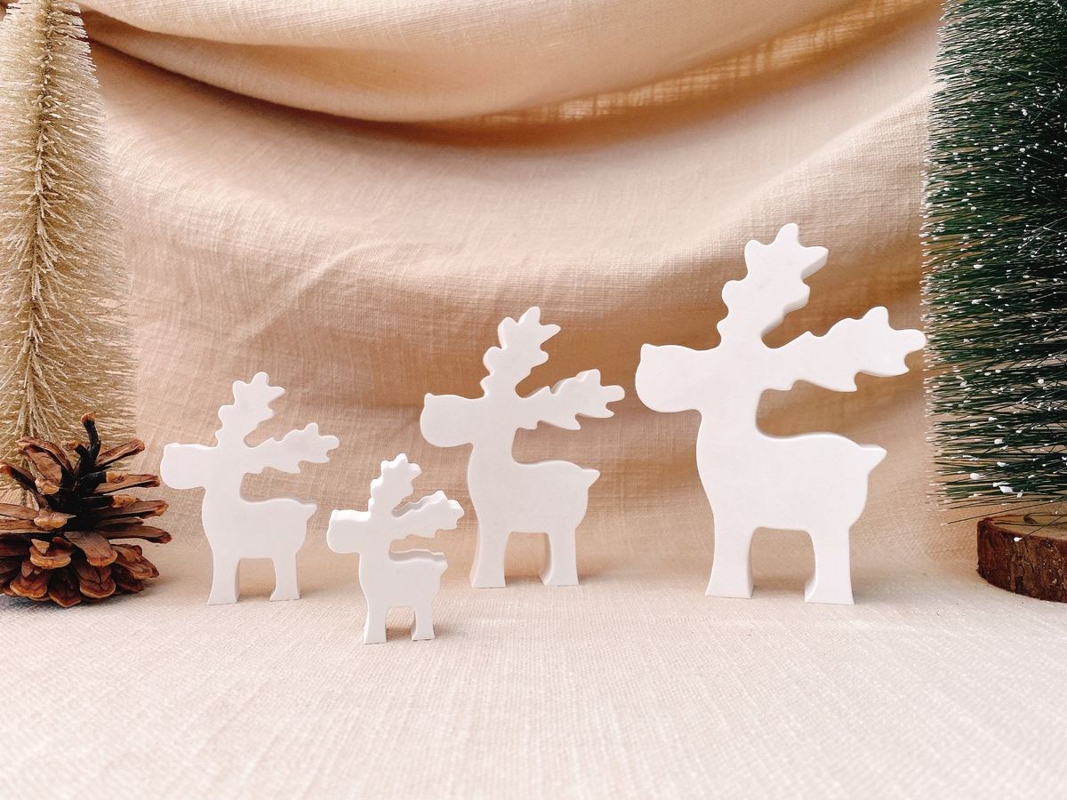 Silikon Giessform kleiner Elch Rentier Weihnachten – Ansicht 3