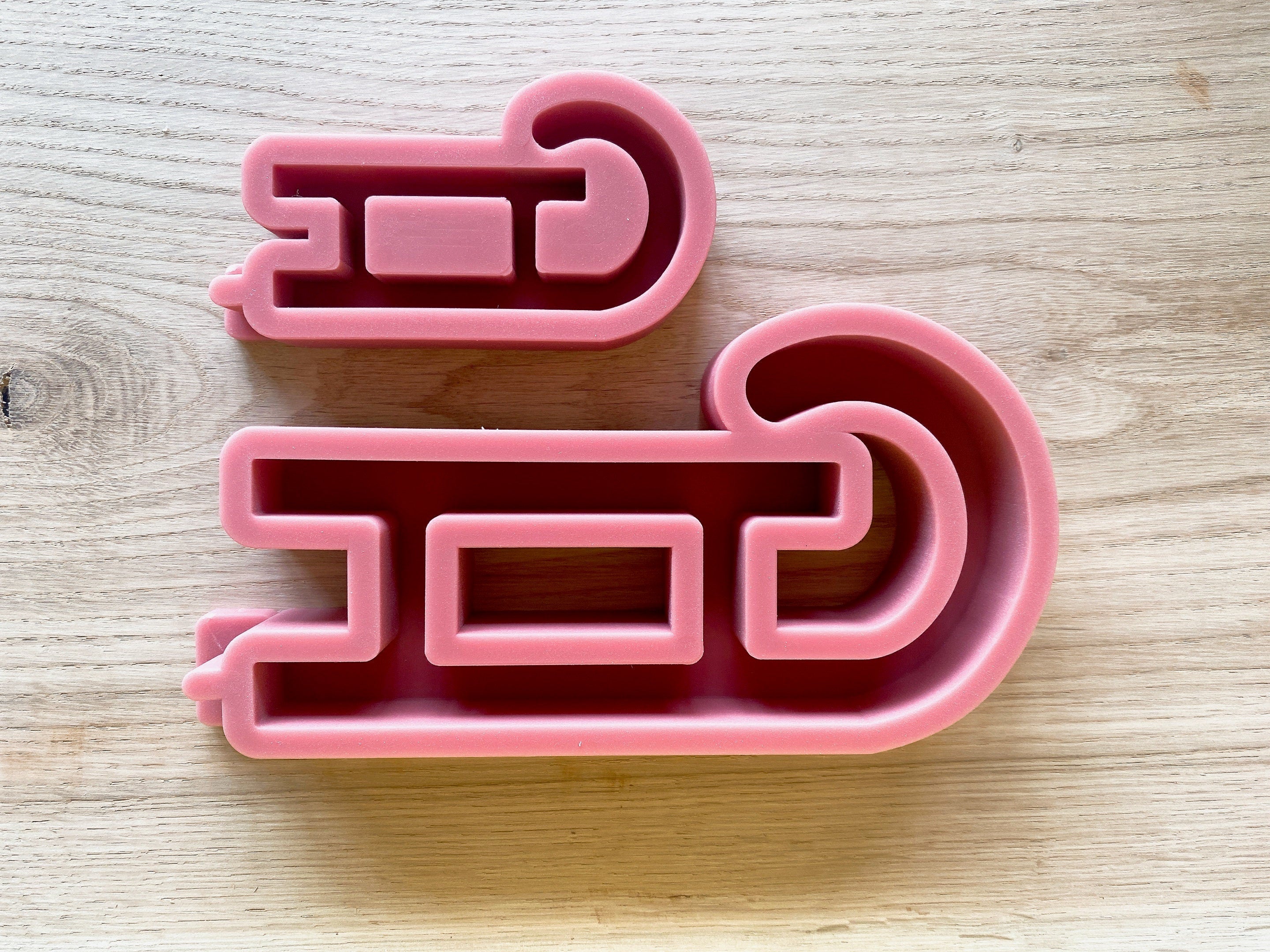 Silikon - Giessform - Schlitten - Weihnachtsschlitten -