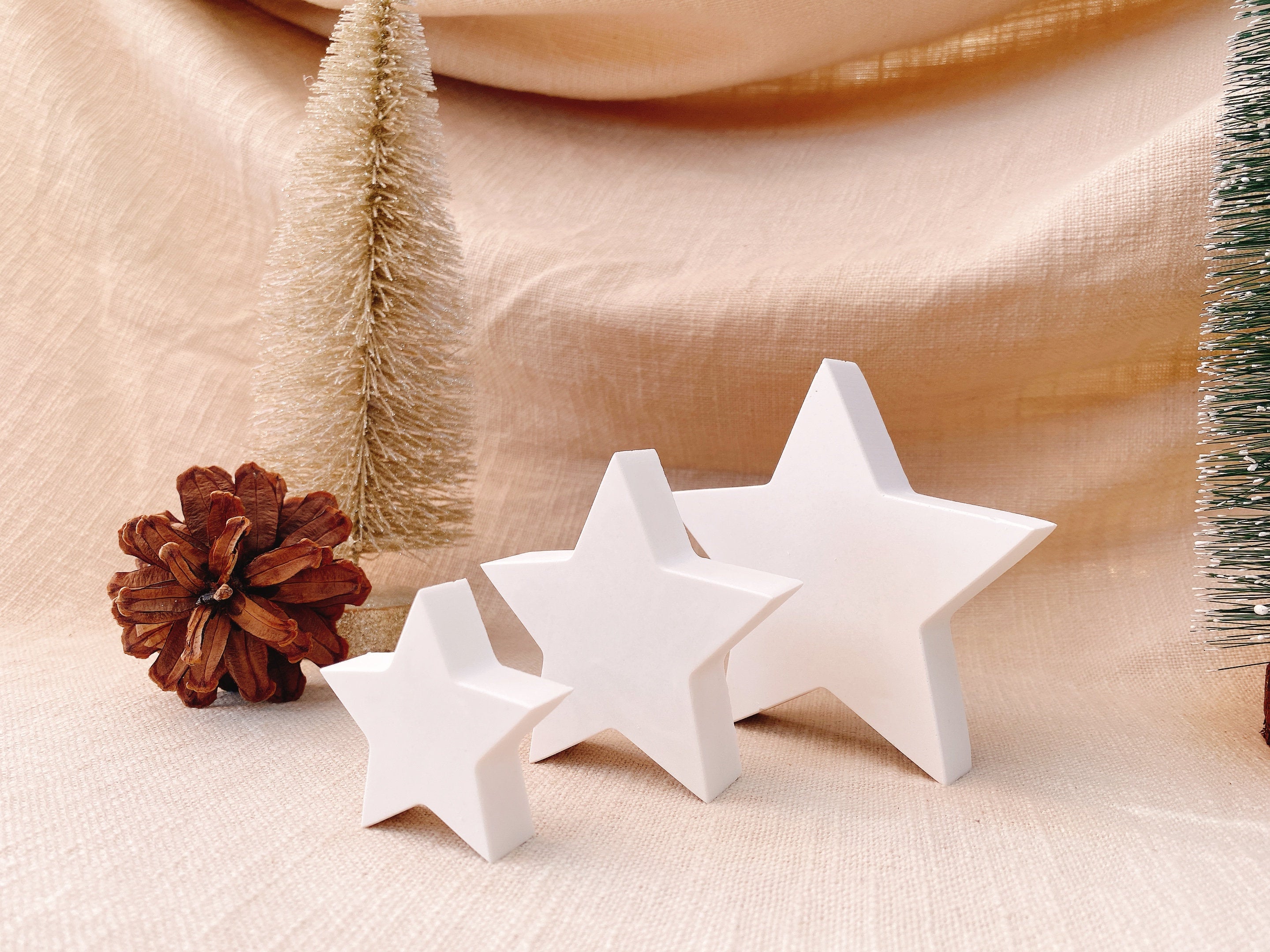 Silikon - Gießform - Stern - Sterne - Weihnachtssterne