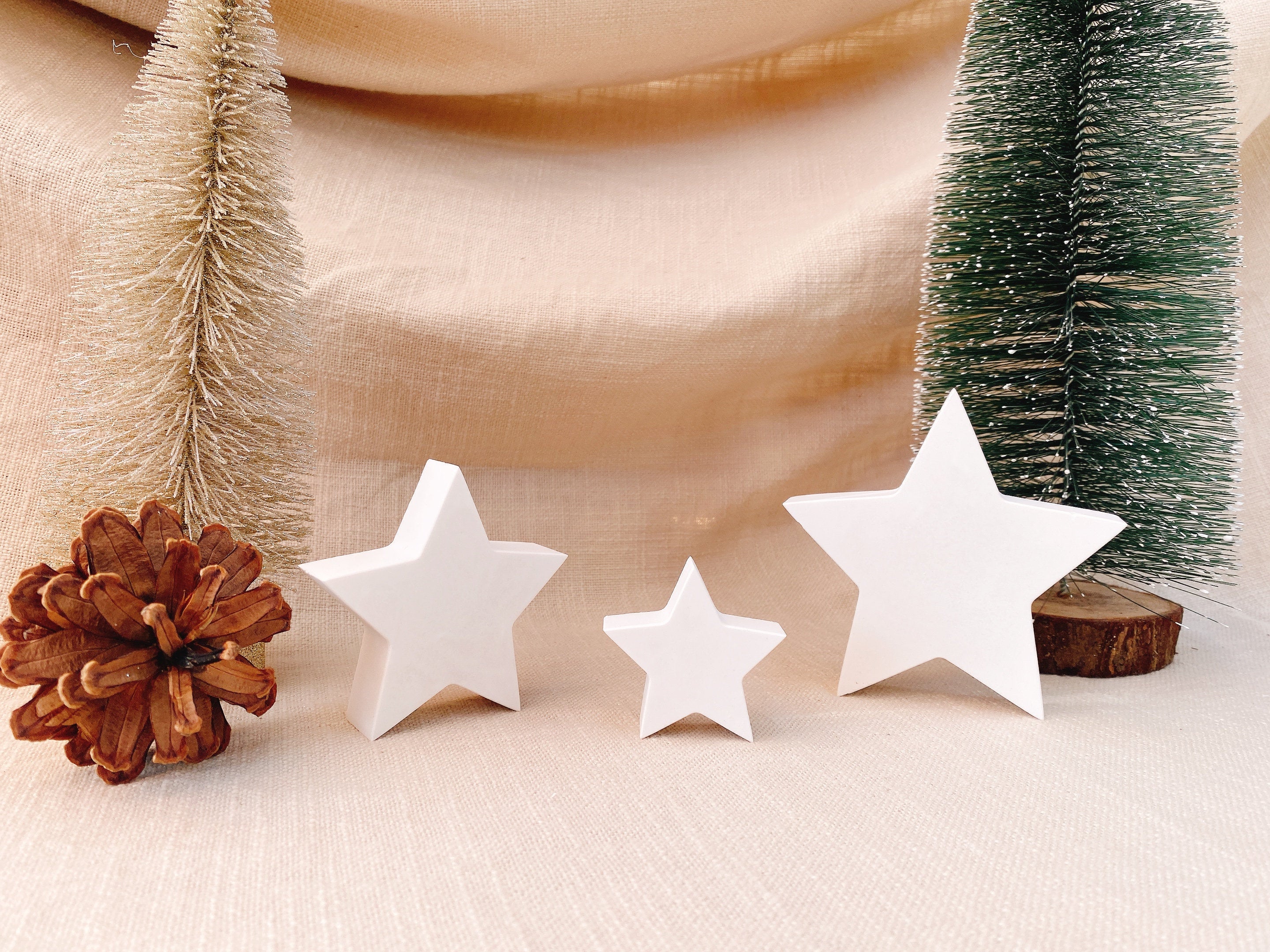 Silikon - Gießform - Stern - Sterne - Weihnachtssterne