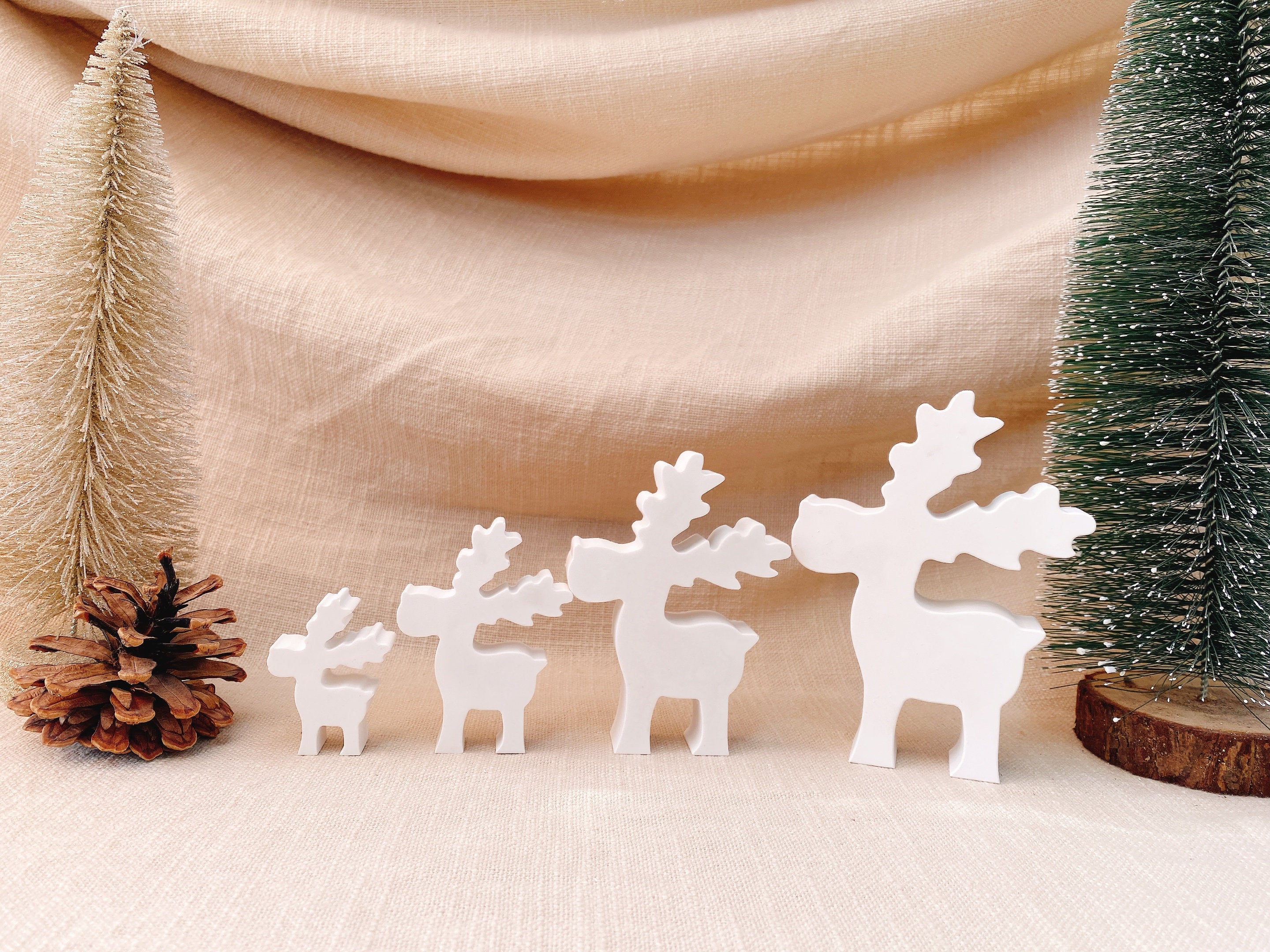 Silikon - Giessform - kleiner Elch  - Rentier - Weihnachten