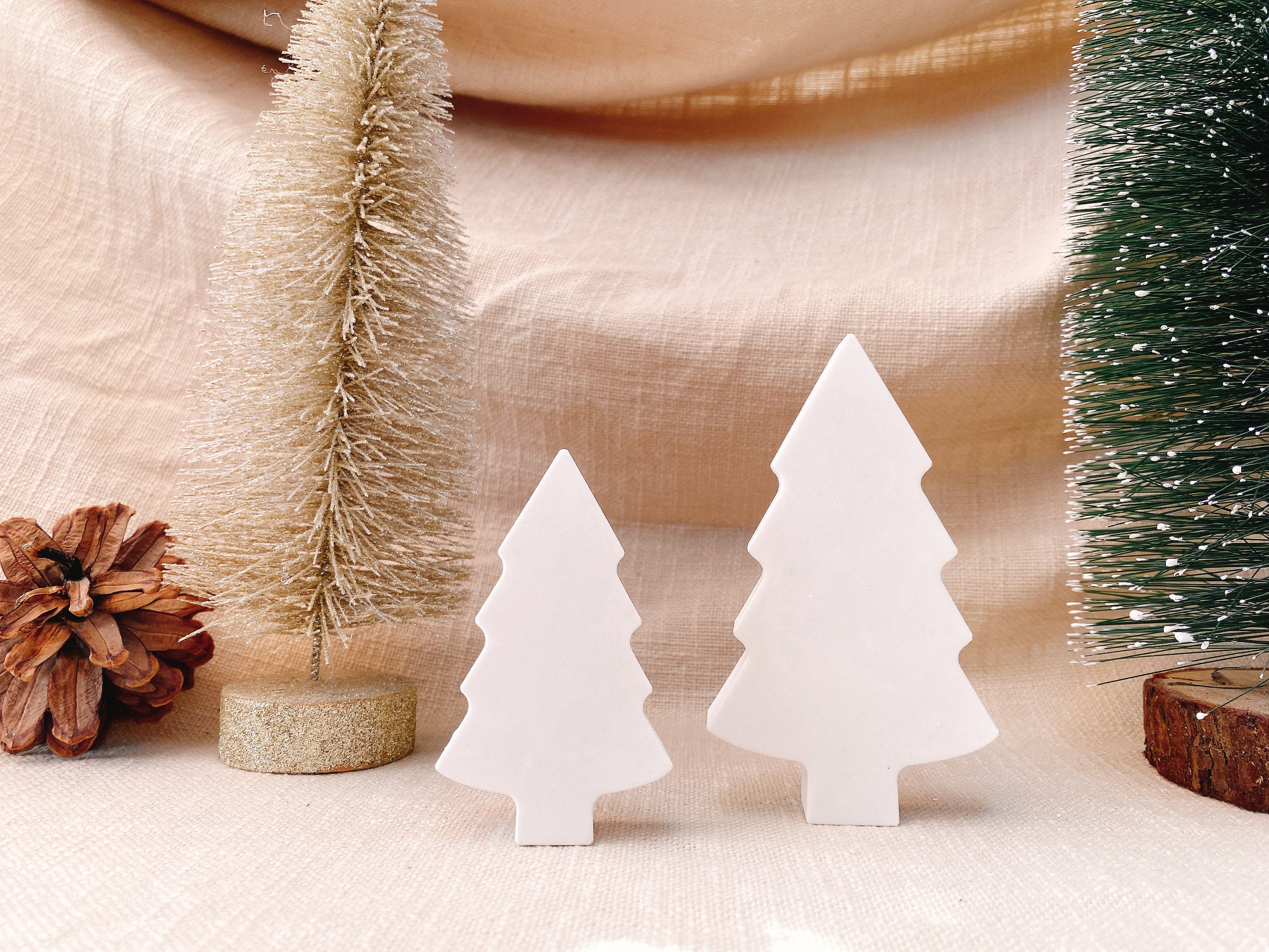 Silikongießform - einfacher Tannenbaum -