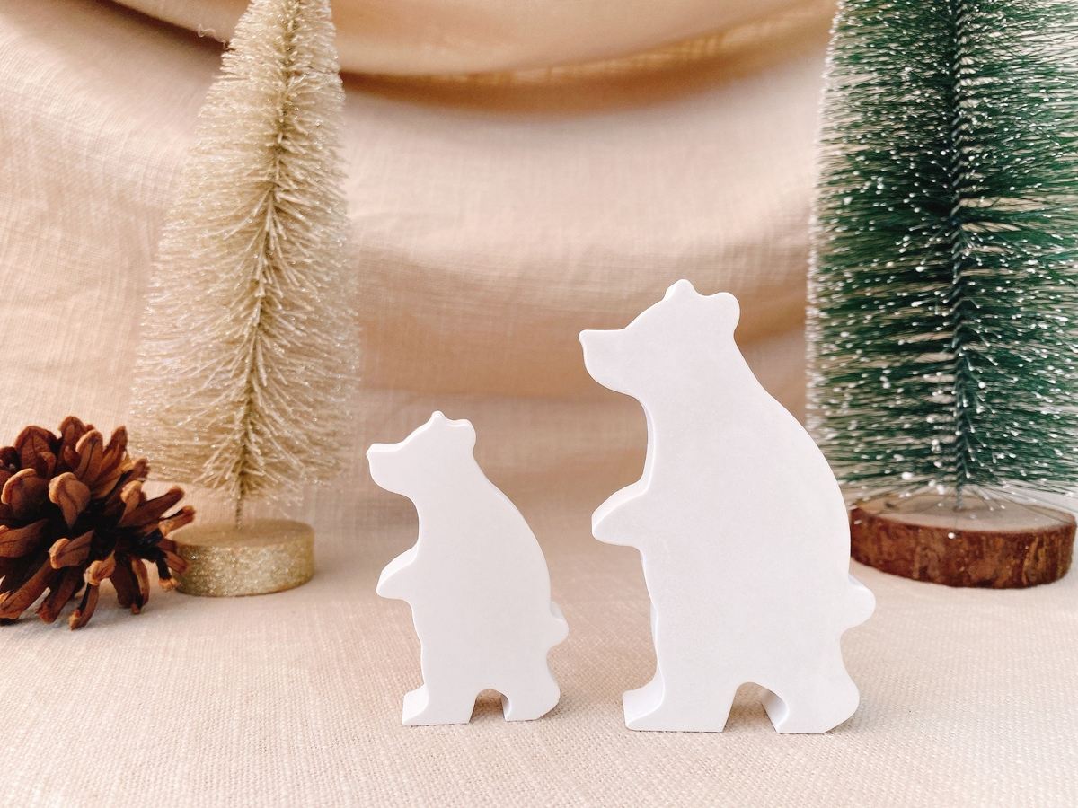 Silikon Giessform Eisbär Weihnachten