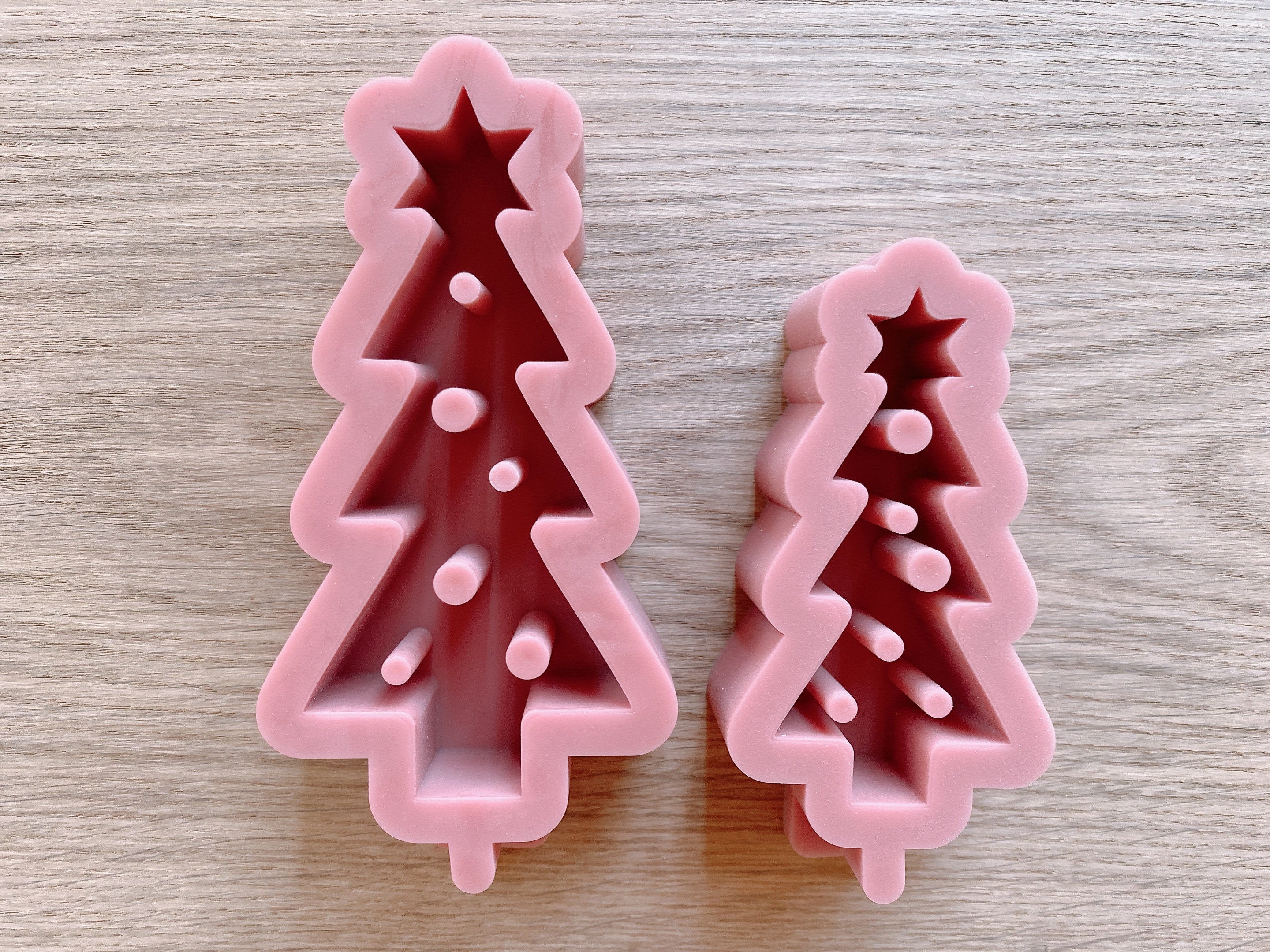 Silikon - Giessform - Tannenbaum mit Löchern - Weihnachtsbaum - Lichtbaum -