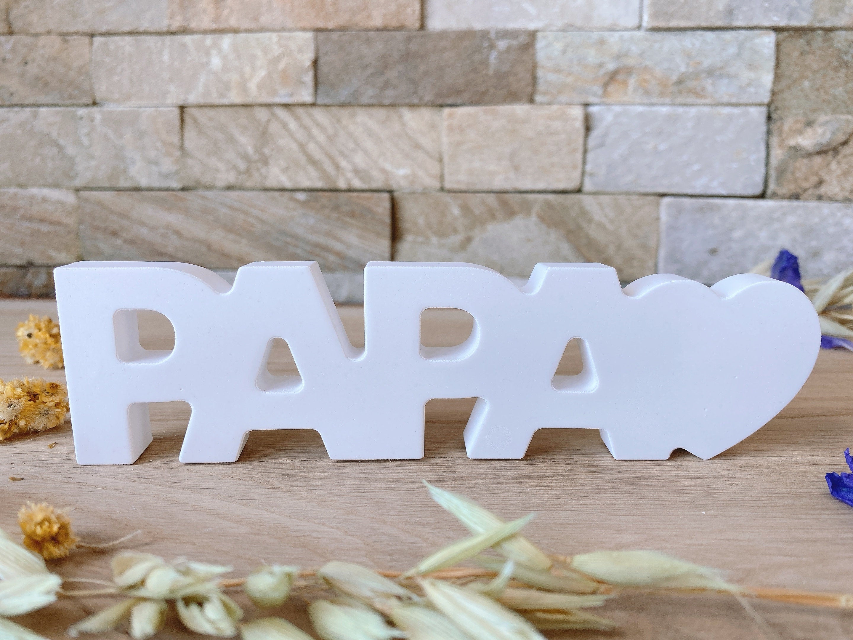 Silikon - Giessform - Papa Schriftzug-