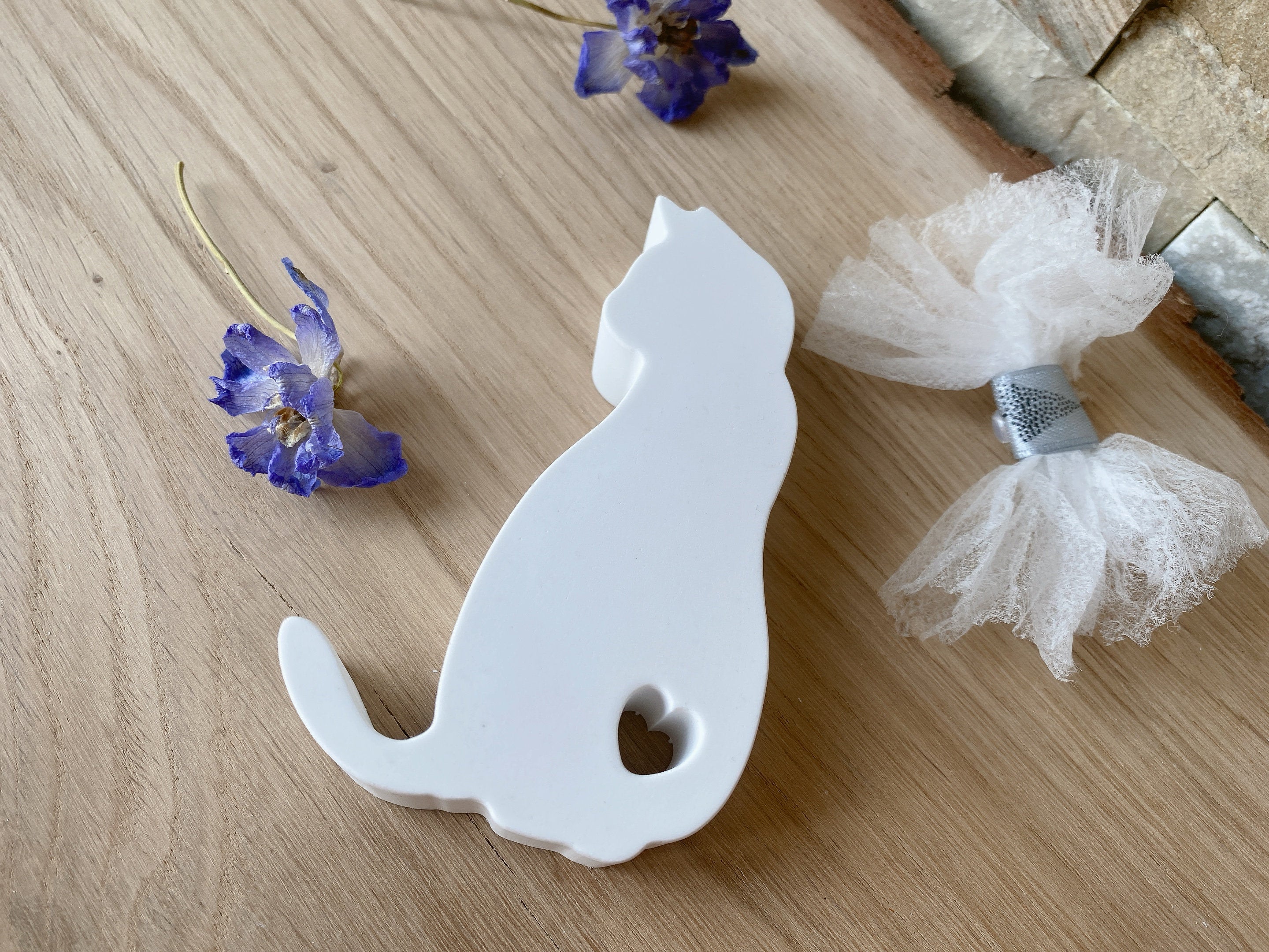 Silikon - Giessform - Katze mit Herz -