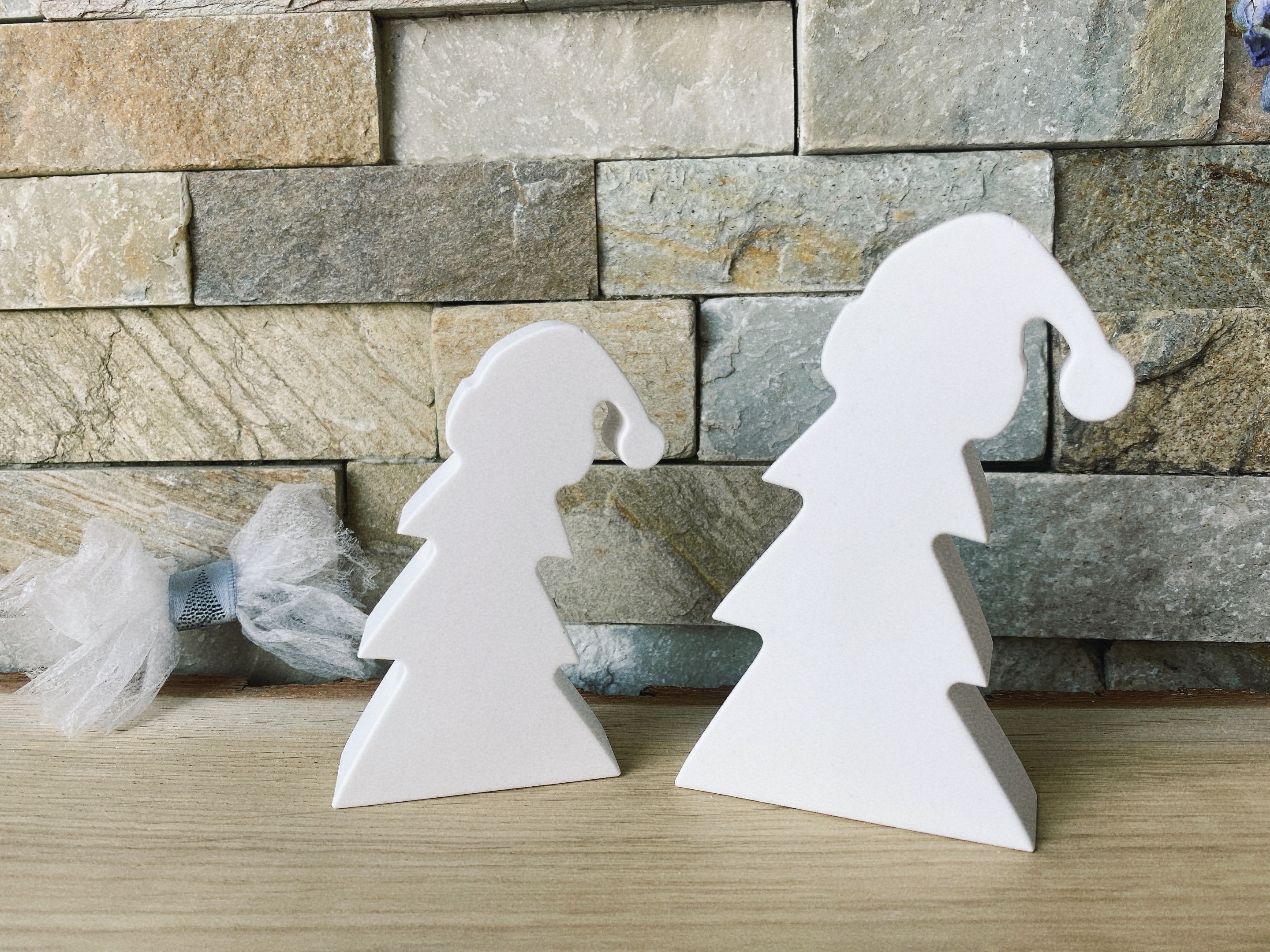 Silikon - Giessform - Tannenbaum mit Mütze - Weihnachtsbaum -