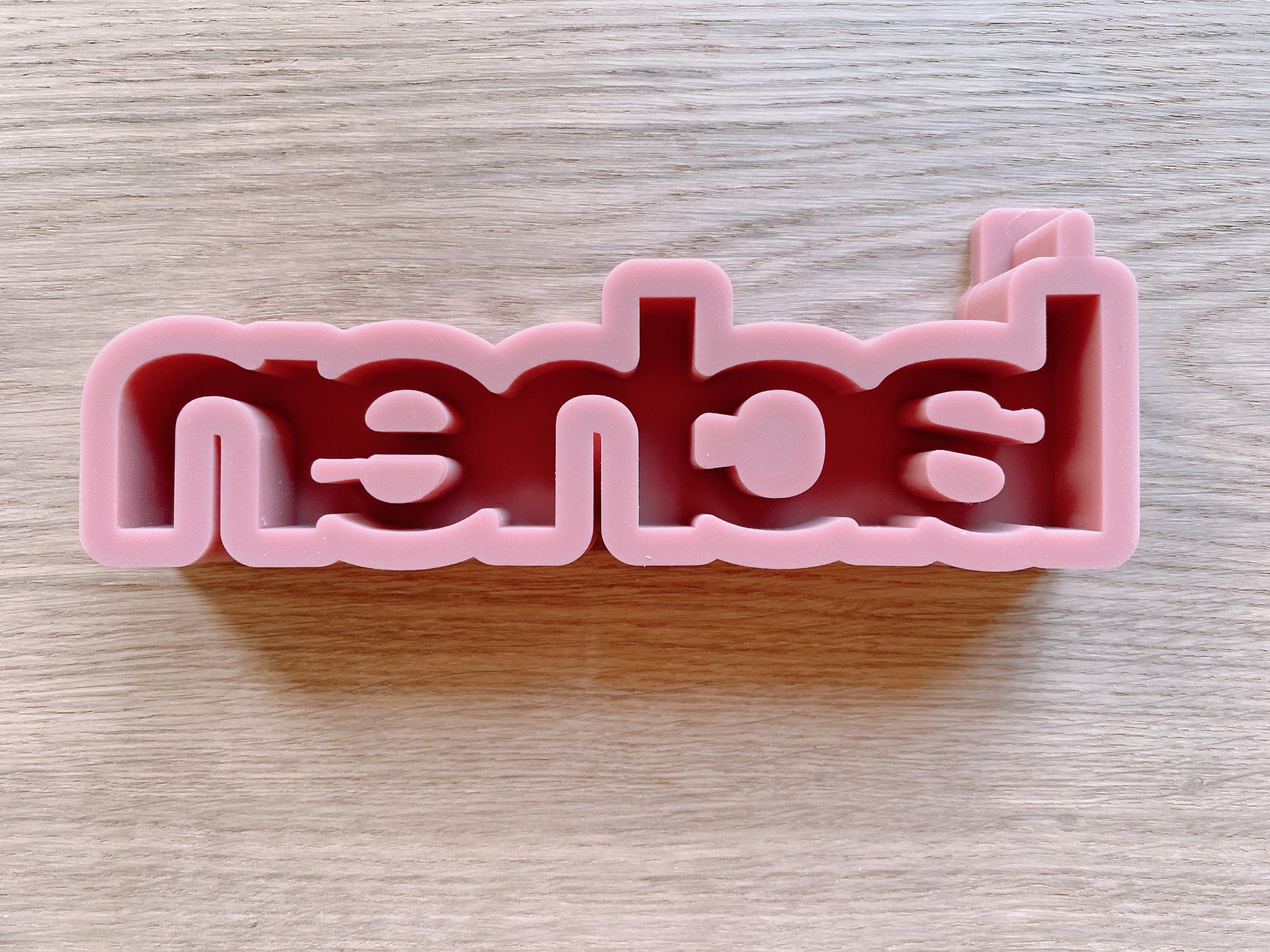 Silikon - Giessform - Lachen Schriftzug-