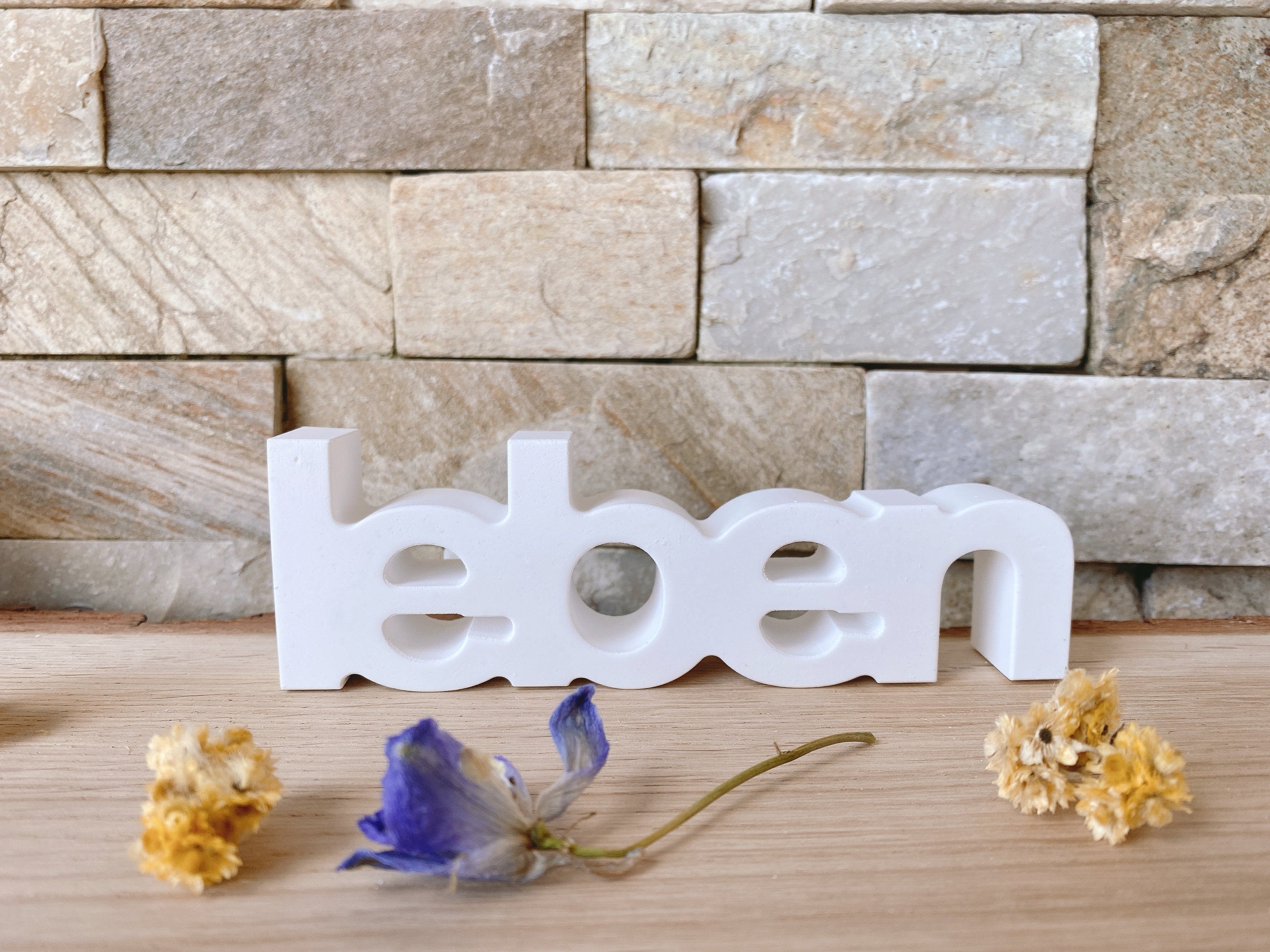 Silikon - Giessform - Leben Schriftzug-