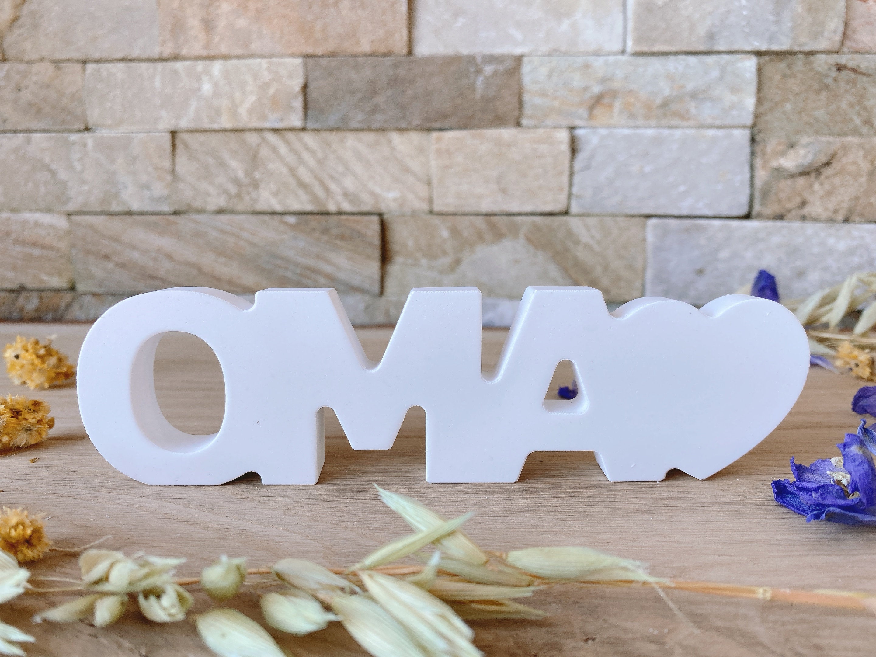 Silikon - Giessform - OMA Schriftzug-