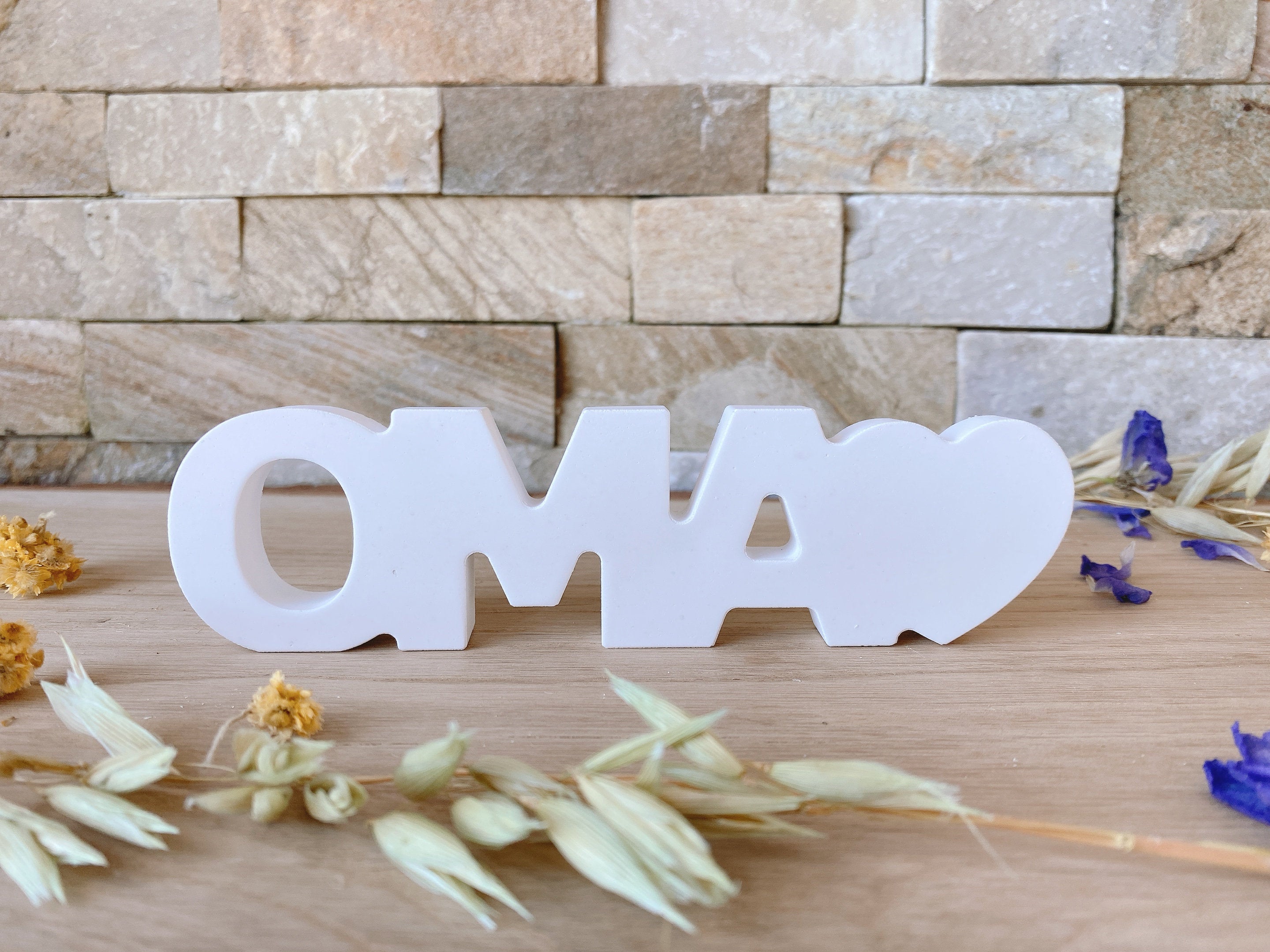 Silikon - Giessform - OMA Schriftzug-