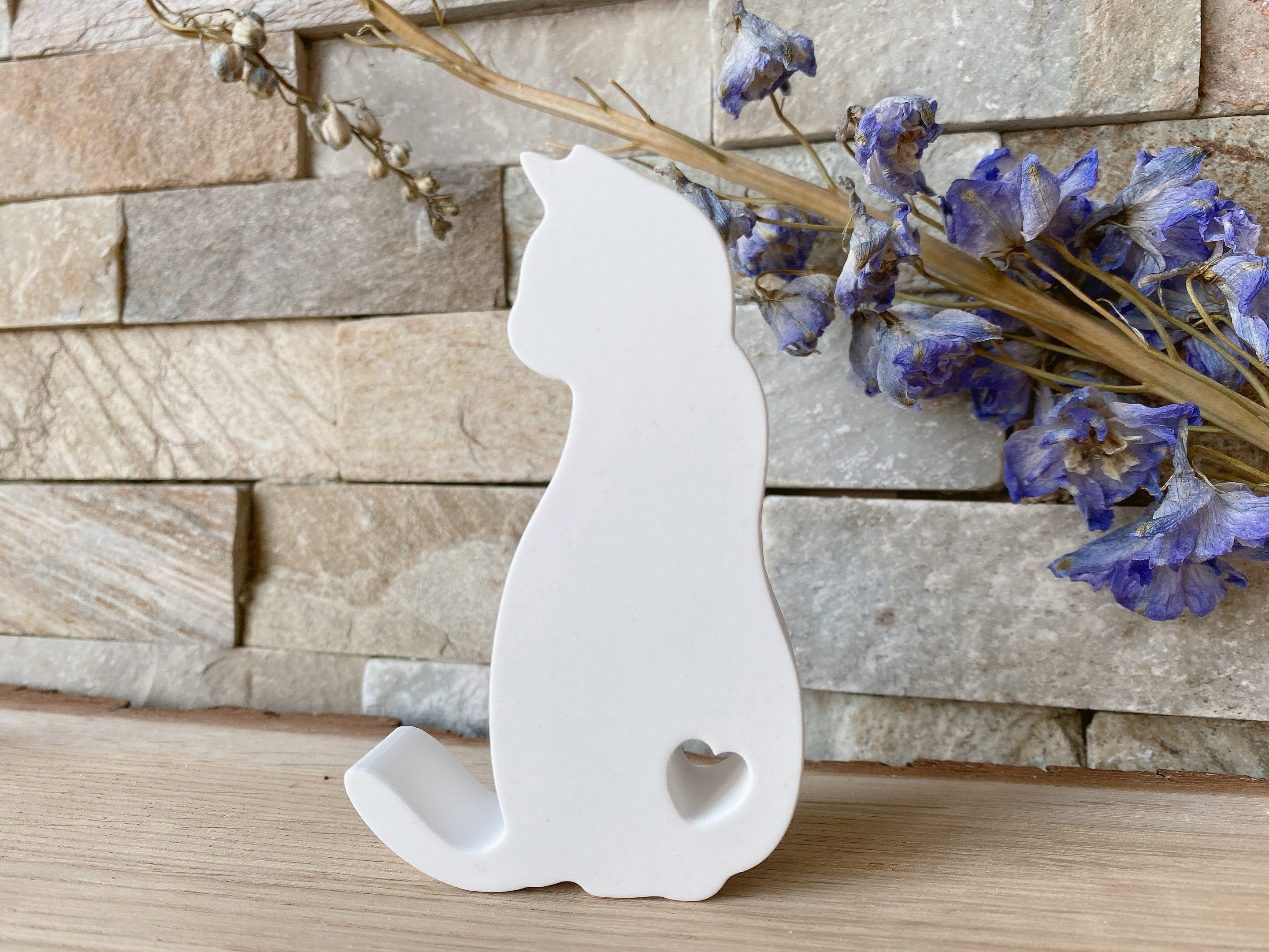 Silikon - Giessform - Katze mit Herz -