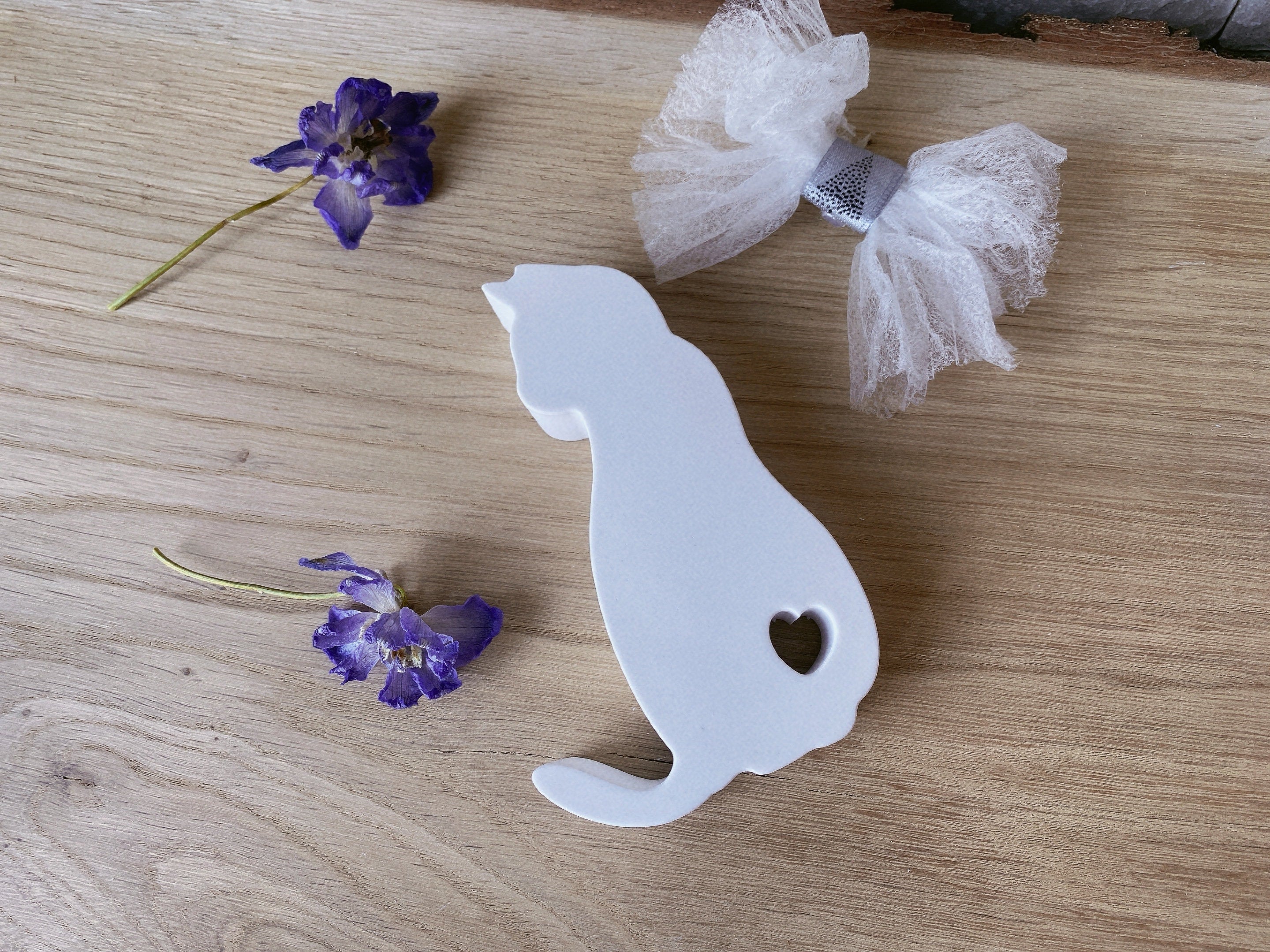 Silikon - Giessform - Katze mit Herz -